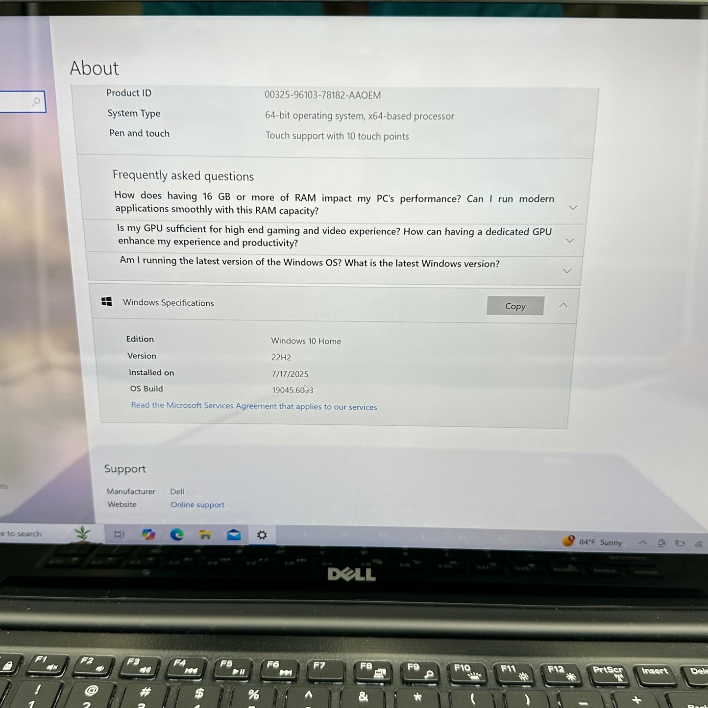 Broken Dell XPS 15 9560 P56F001 15.6" i7-7700HQ 2.8GHz 16GB RAM 512GB SSD GTX 1050