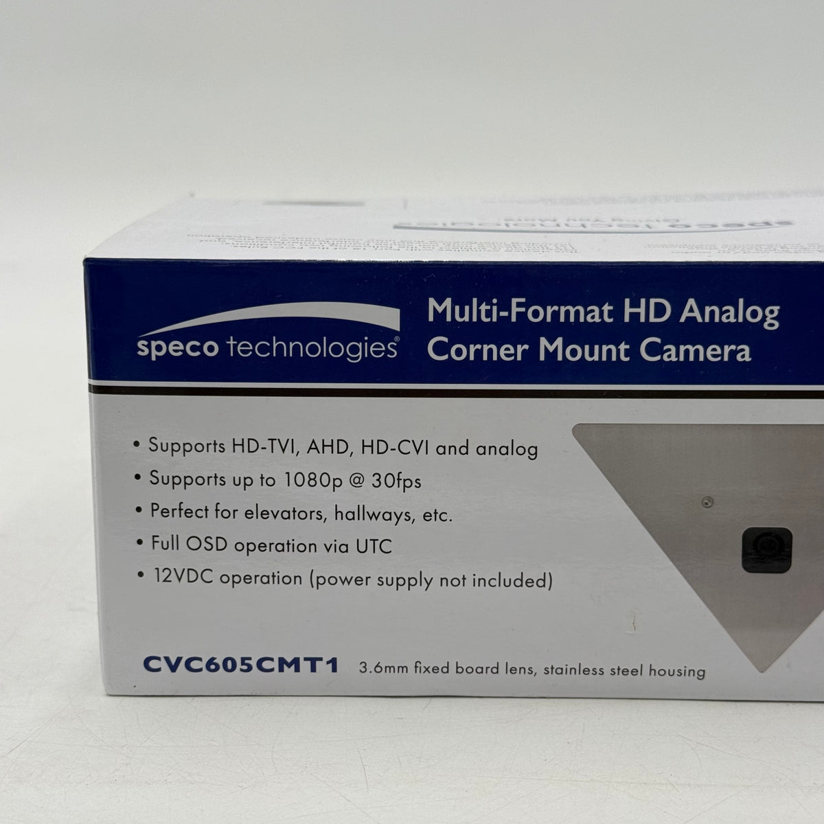 Speco Technologies Multi-Format HD Analog Corner Mount Camera CVC605CMT1