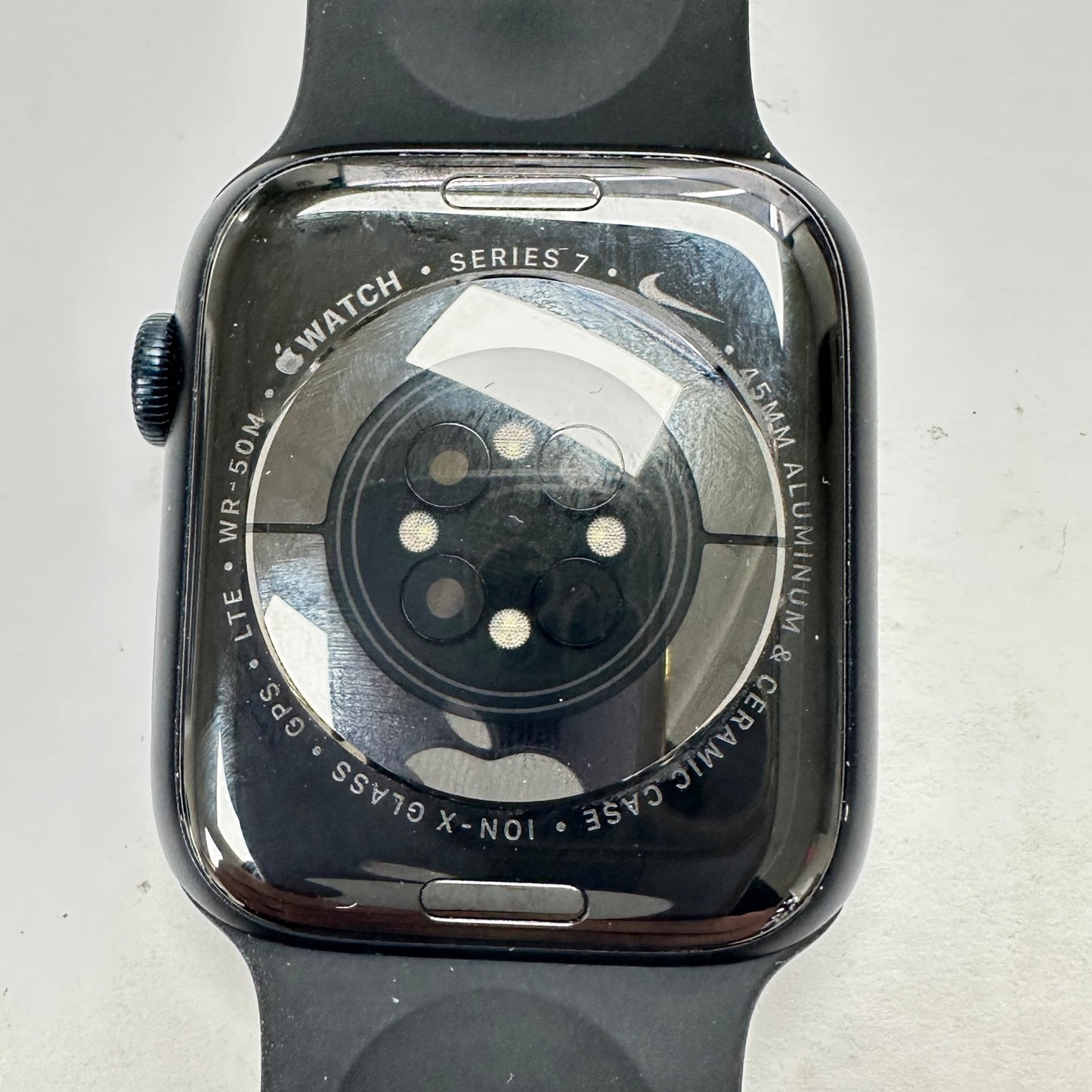 Unlocked Apple Watch Series 7 45MM Midnight Aluminum Black Sport Band MKMF3LL/A