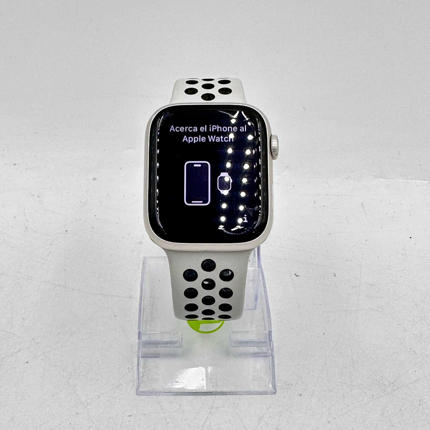 Factory Unlocked Apple Watch Nike Series 7 45MM Starlight Aluminum + Extras READ