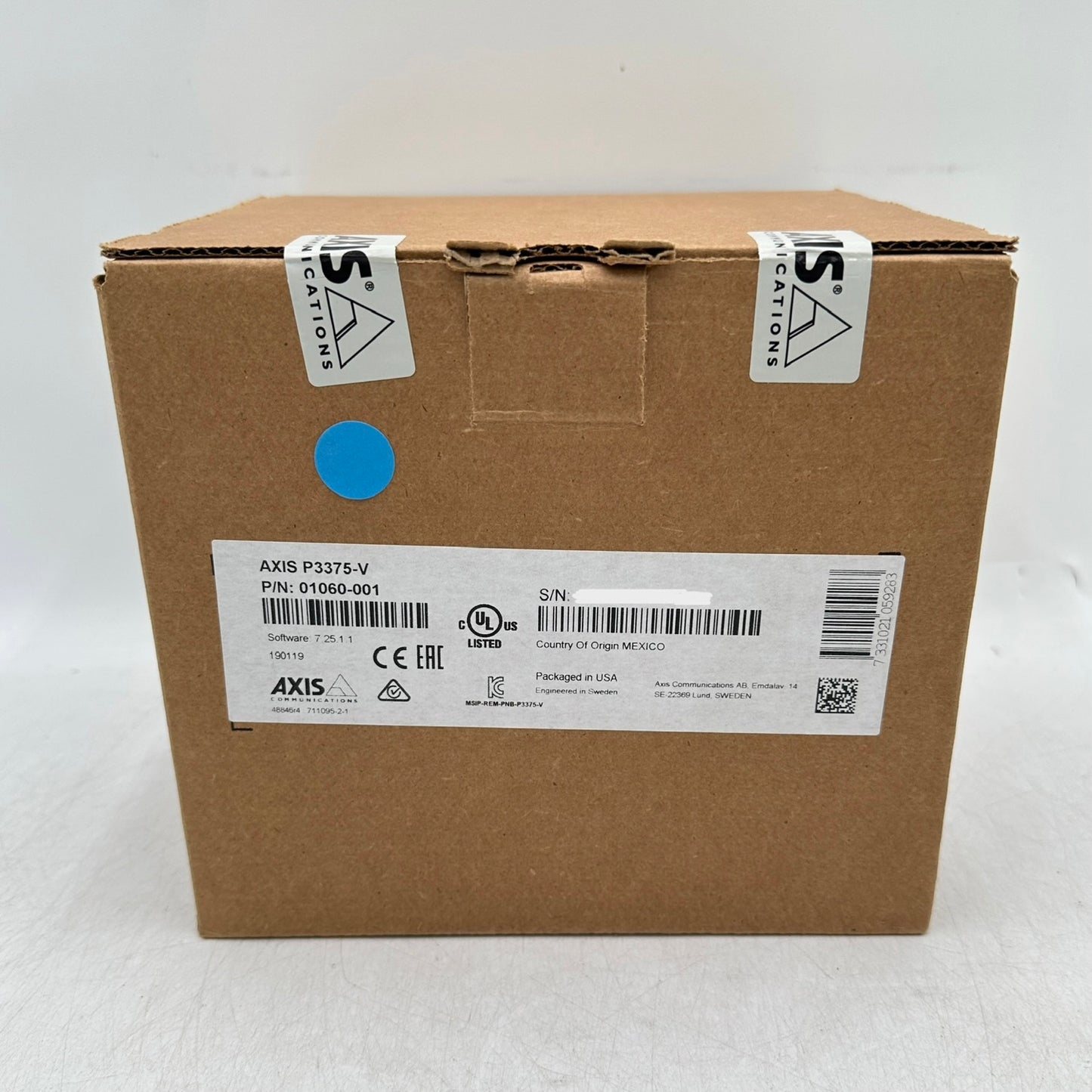 New Axis P3375-V Network Dome Camera Dome Security Camera 01060-001