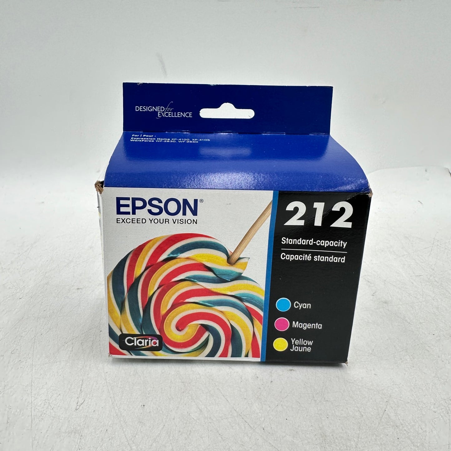 New Epson 212 C/M/Y 3-Pack Ink Cartridge C13T02R523