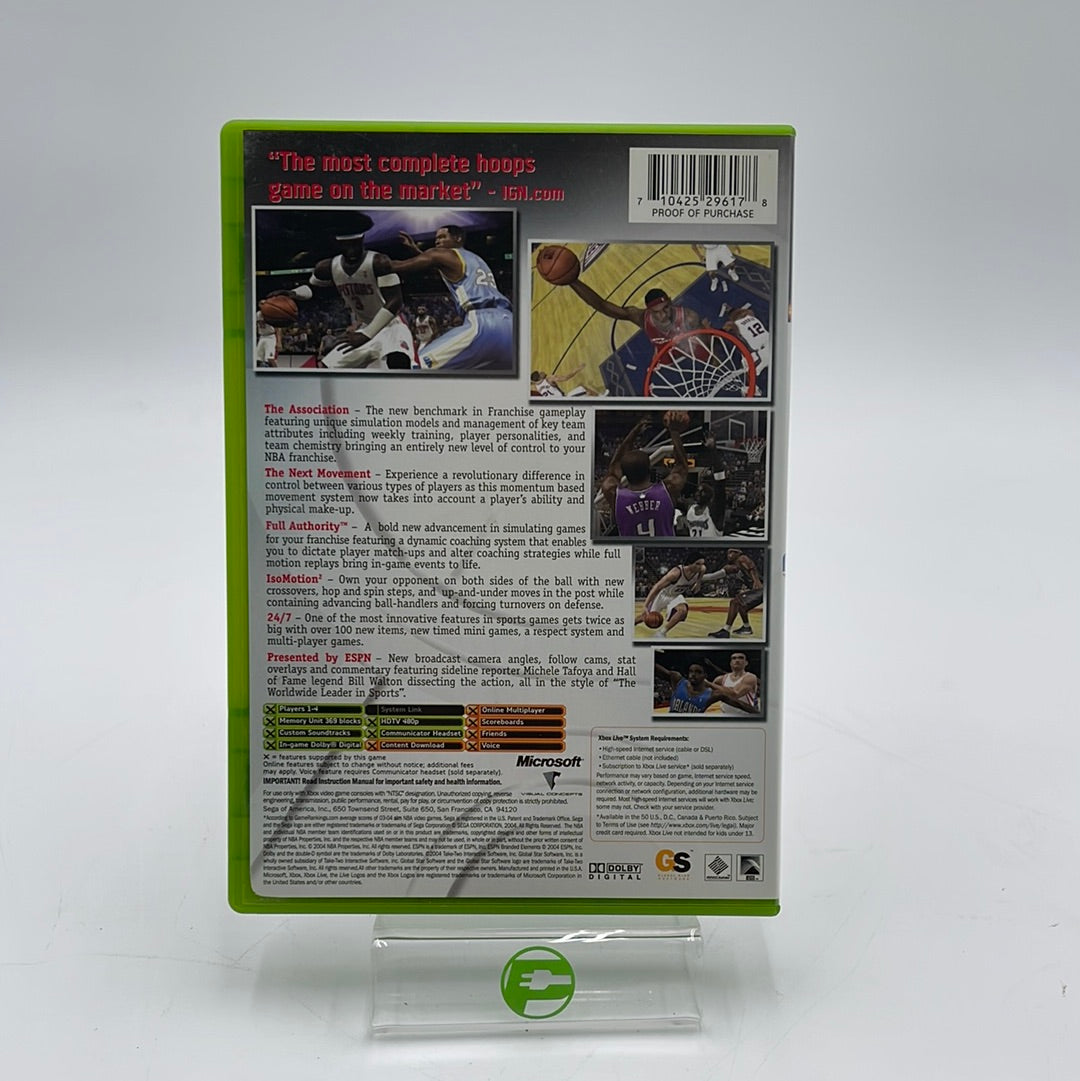 ESPN NBA 2K5 (Microsoft Xbox, 2004)