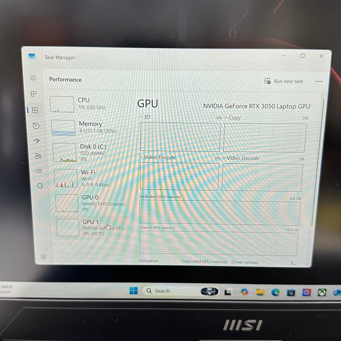 MSI Pulse GL66 12UCK-468 15.6" i7-12650H 2.7GHz 32GB RAM 1TB SSD GeForce RTX3050