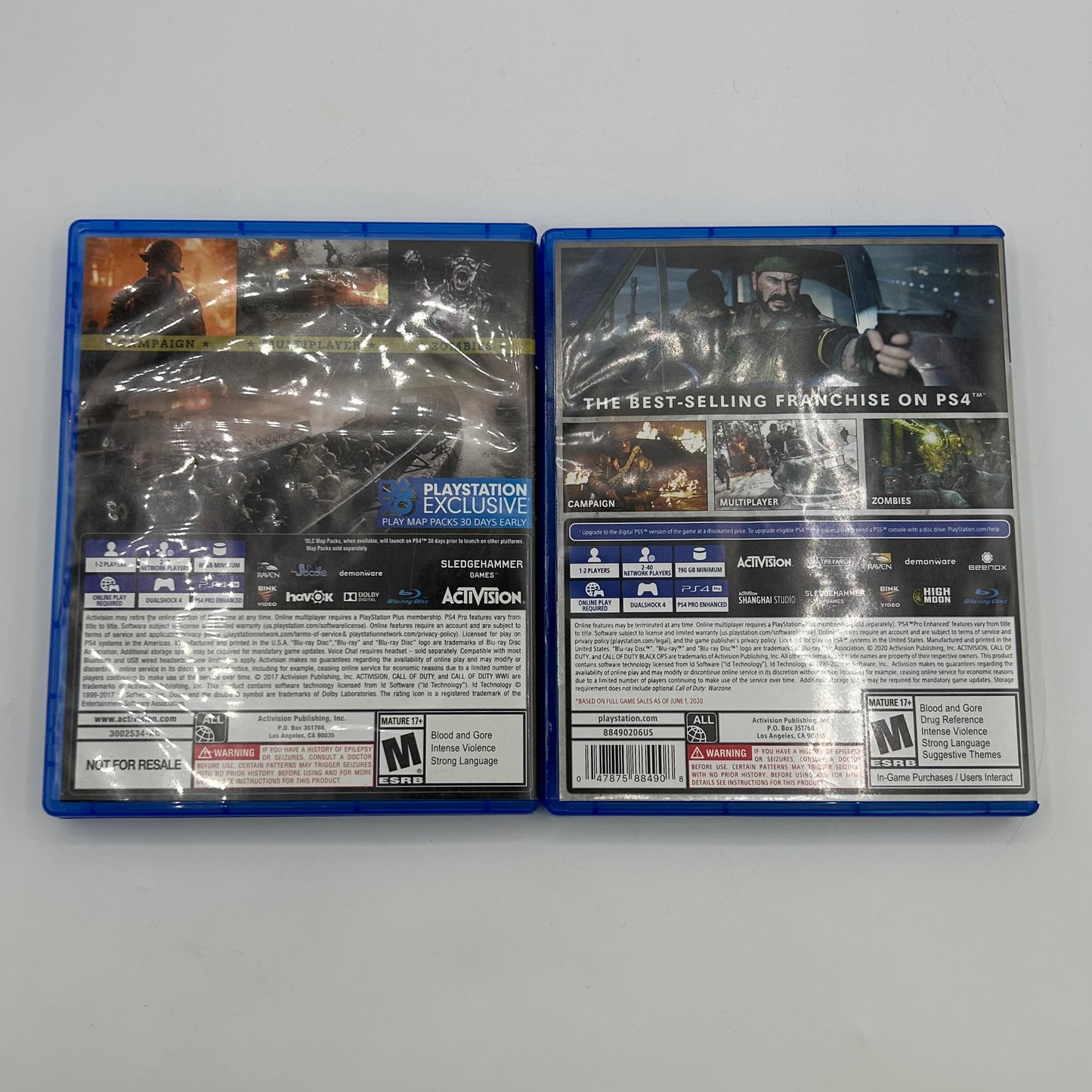 Lot of 2 Sony PlayStation 4 PS4 Games