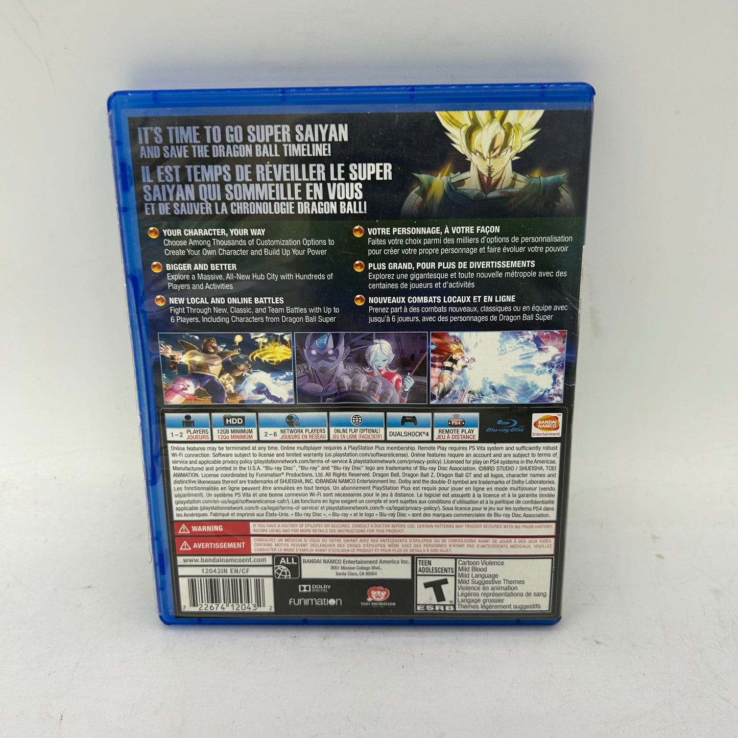 DragonBall Xenoverse 2 (Sony PlayStation 4 PS4,