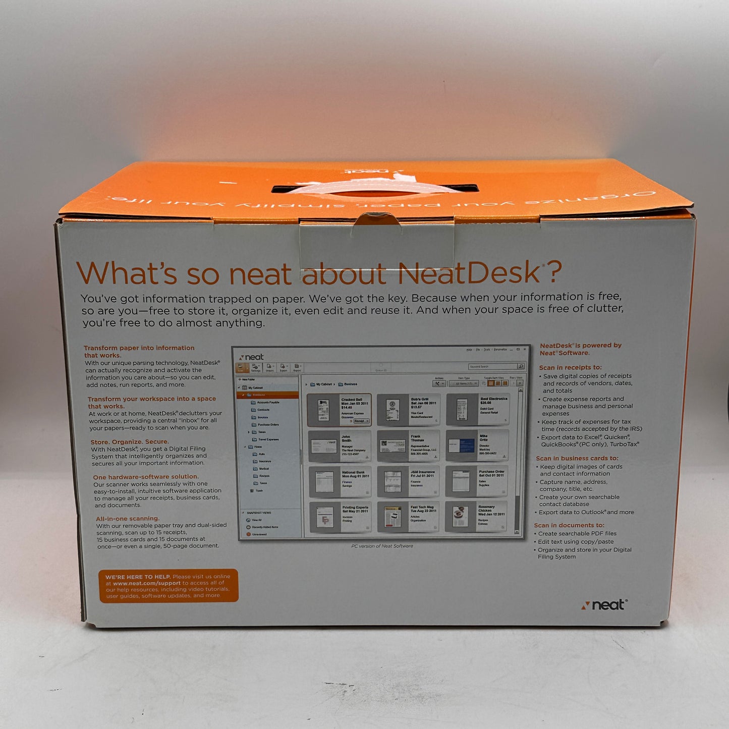 New NeatDesk Desktop Scanner + Digital Filing System Ub40842