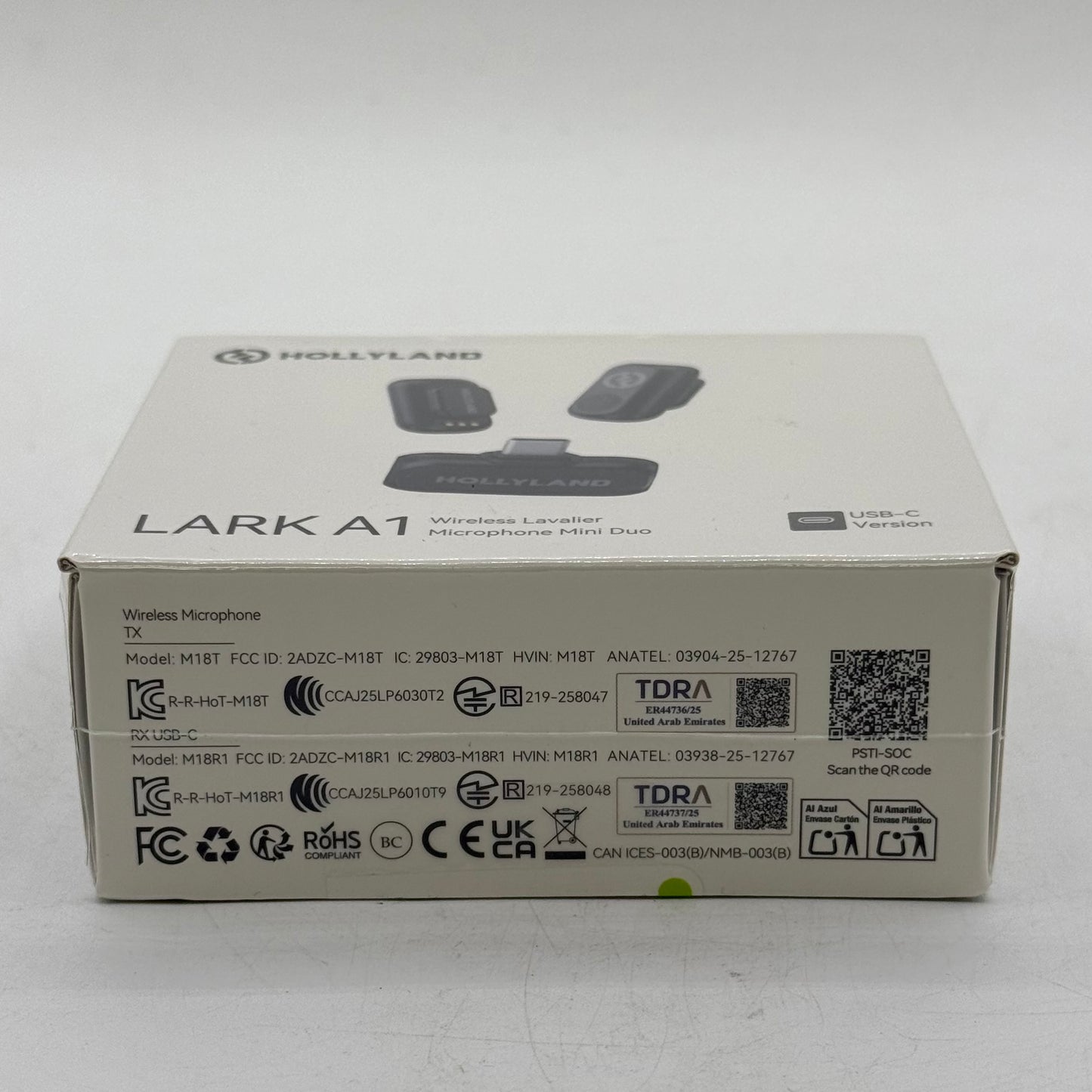 New Hollyland Lark A1 20Hz - 20kHz Wireless Lavalier Microphone System M18T