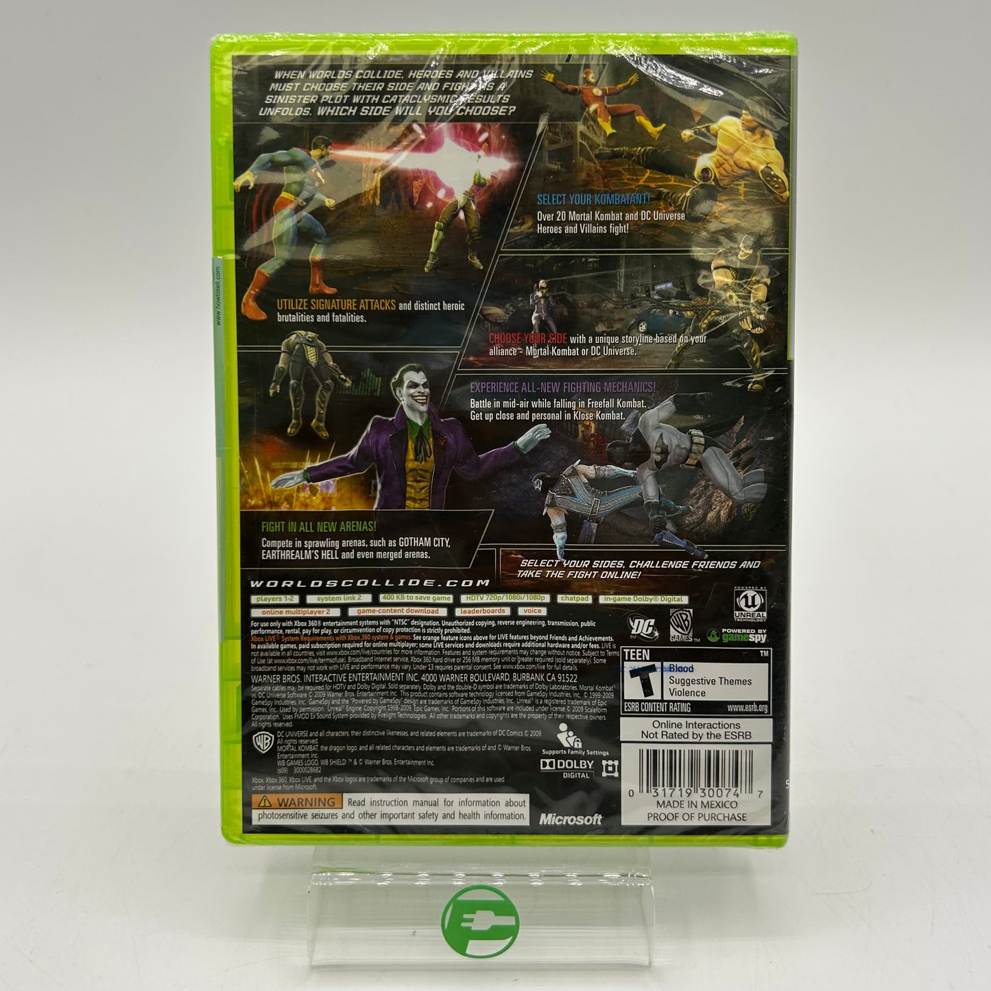New Mortal Kombat vs Dc Universe Platinum Hits (Microsoft Xbox 360, 2009)