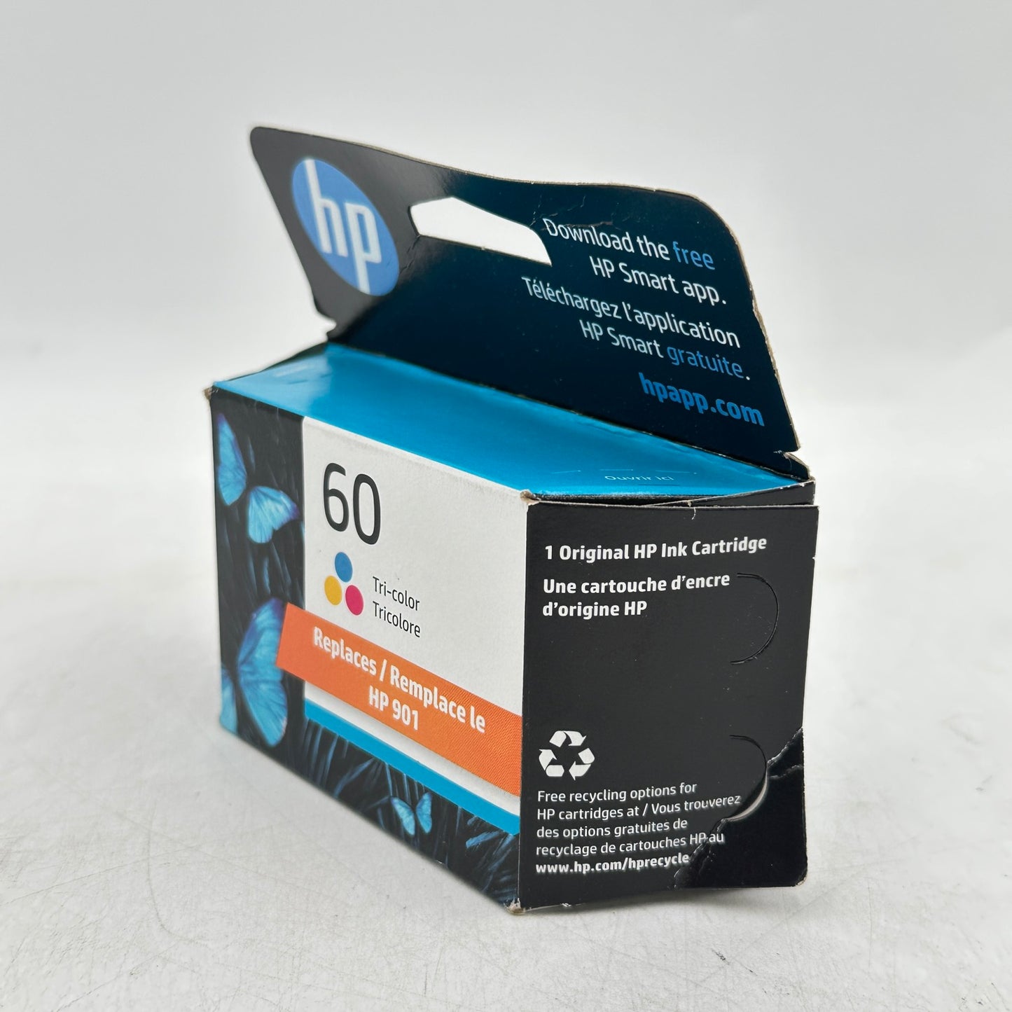 New HP 60 CC640WN Tri-color Ink Cartridge