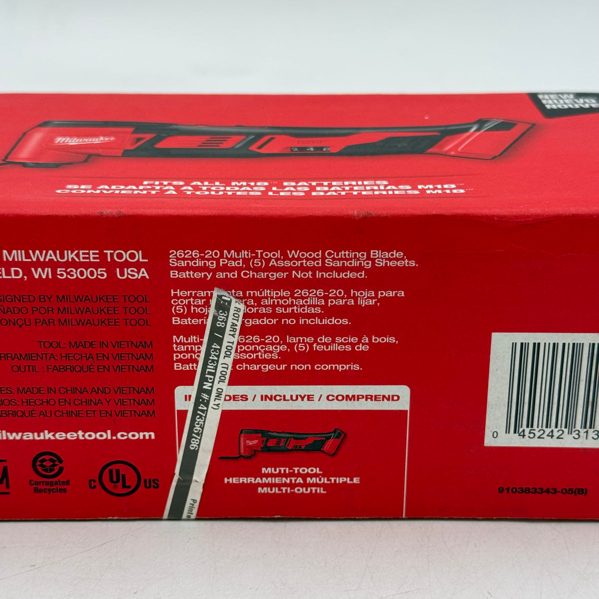 New Milwaukee 2626-20 M18 Cordless Multi-Tool
