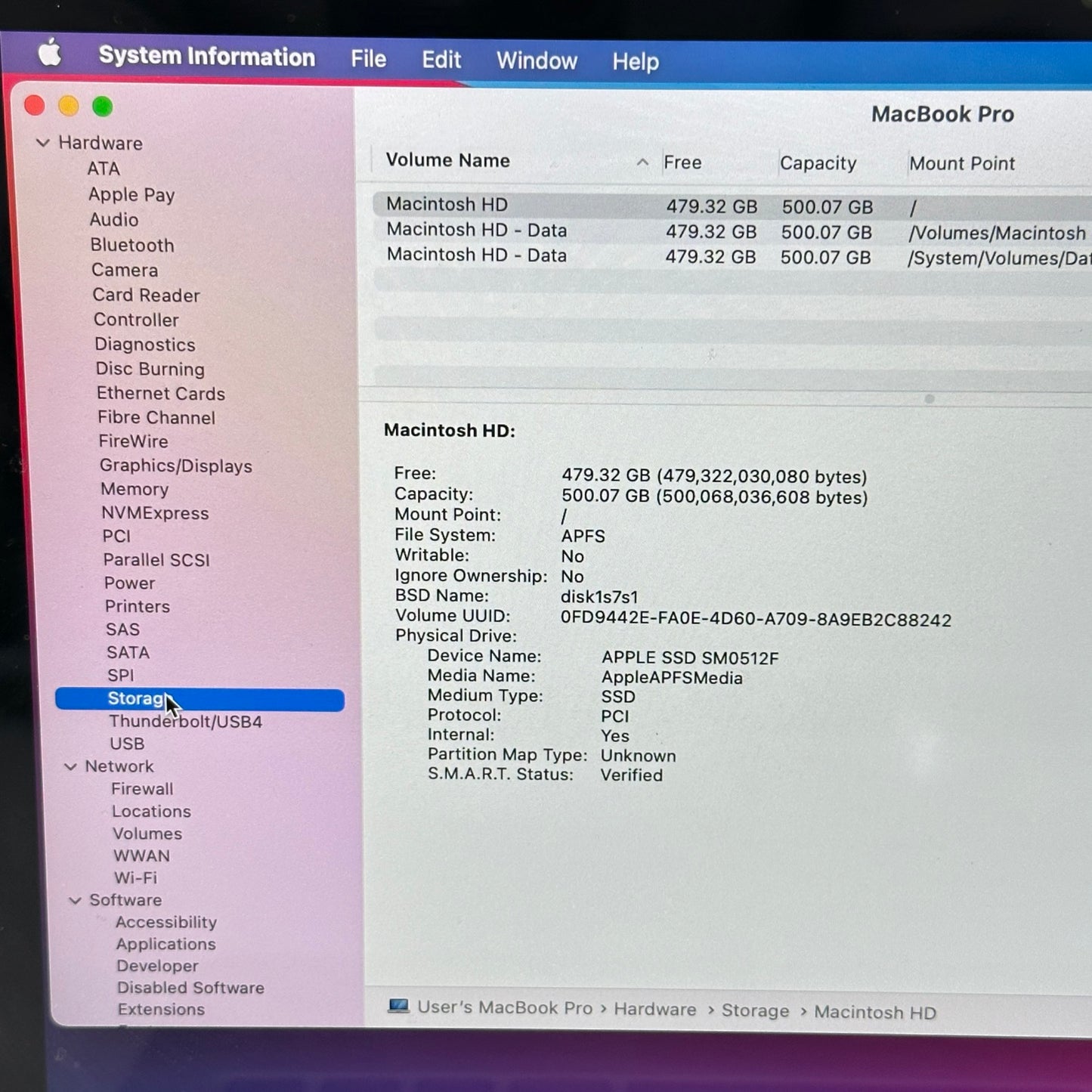 2013 Apple MacBook Pro 13.3" i5-4288U 2.6GHz 8GB RAM 512GB SSD Silver A1502 READ