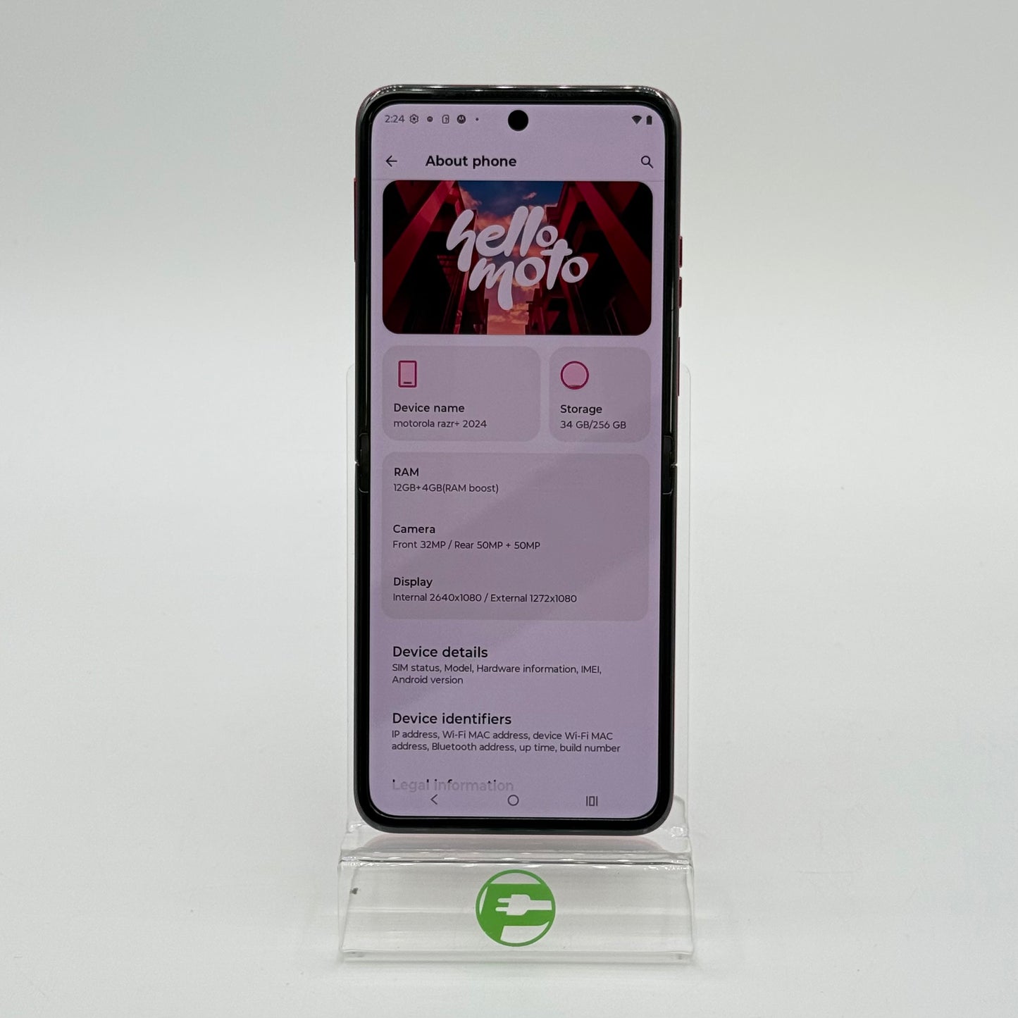 T-Mobile Motorola razr+ 2024 256GB Hot Pink XT2451-1