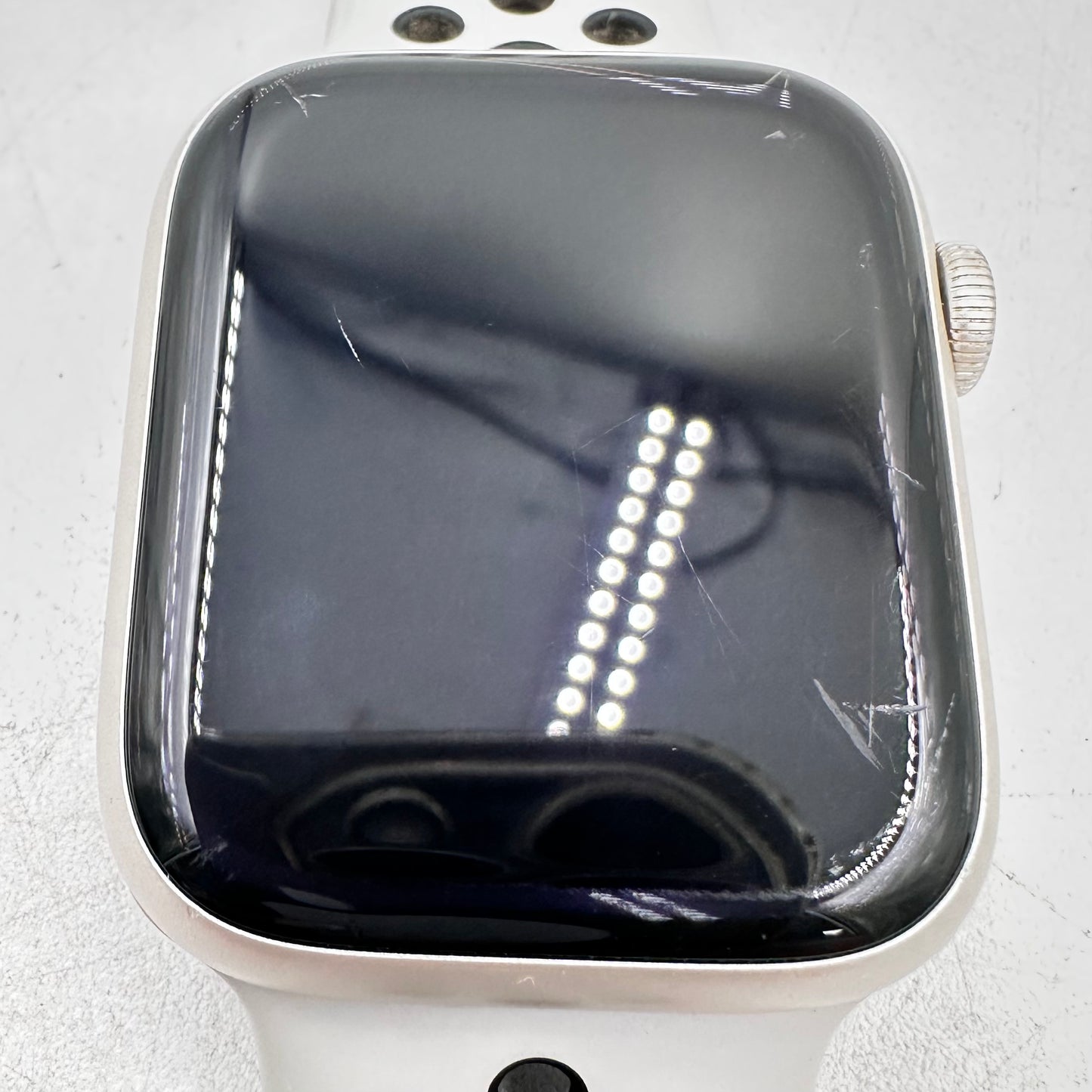 Factory Unlocked Apple Watch Nike Series 7 45MM Starlight Aluminum + Extras READ