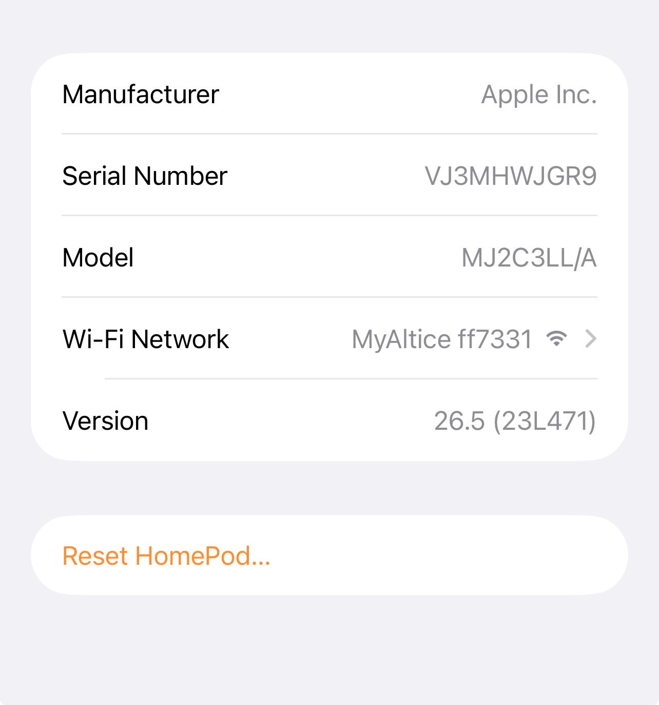 Apple HomePod Mini Blue A2374 Smart Speaker
