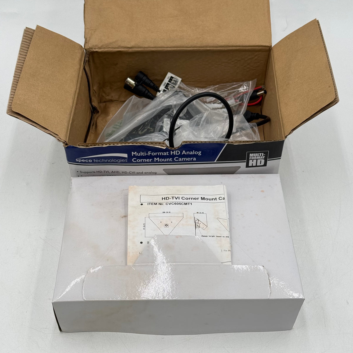 New Speco Technologies Multi-Format HD Analog Corner Mount Camera CVC605CMT1