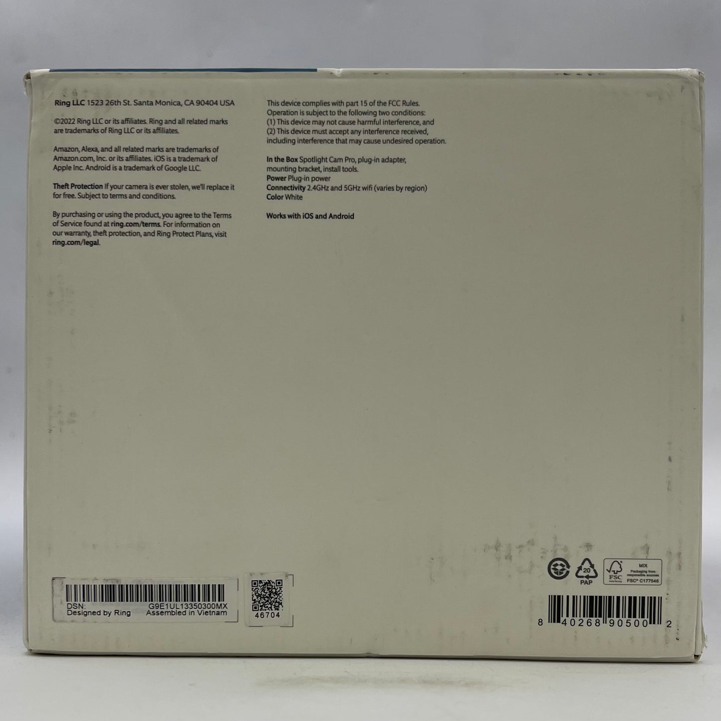 New Ring Spotlight Cam Pro Advanced Outdoor Camera