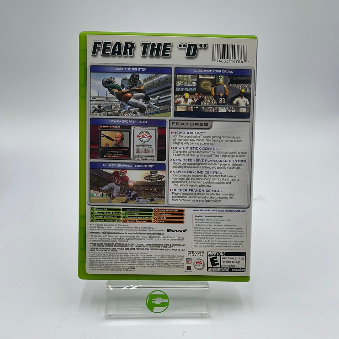 Madden 2005 (Microsoft Xbox, 2004)