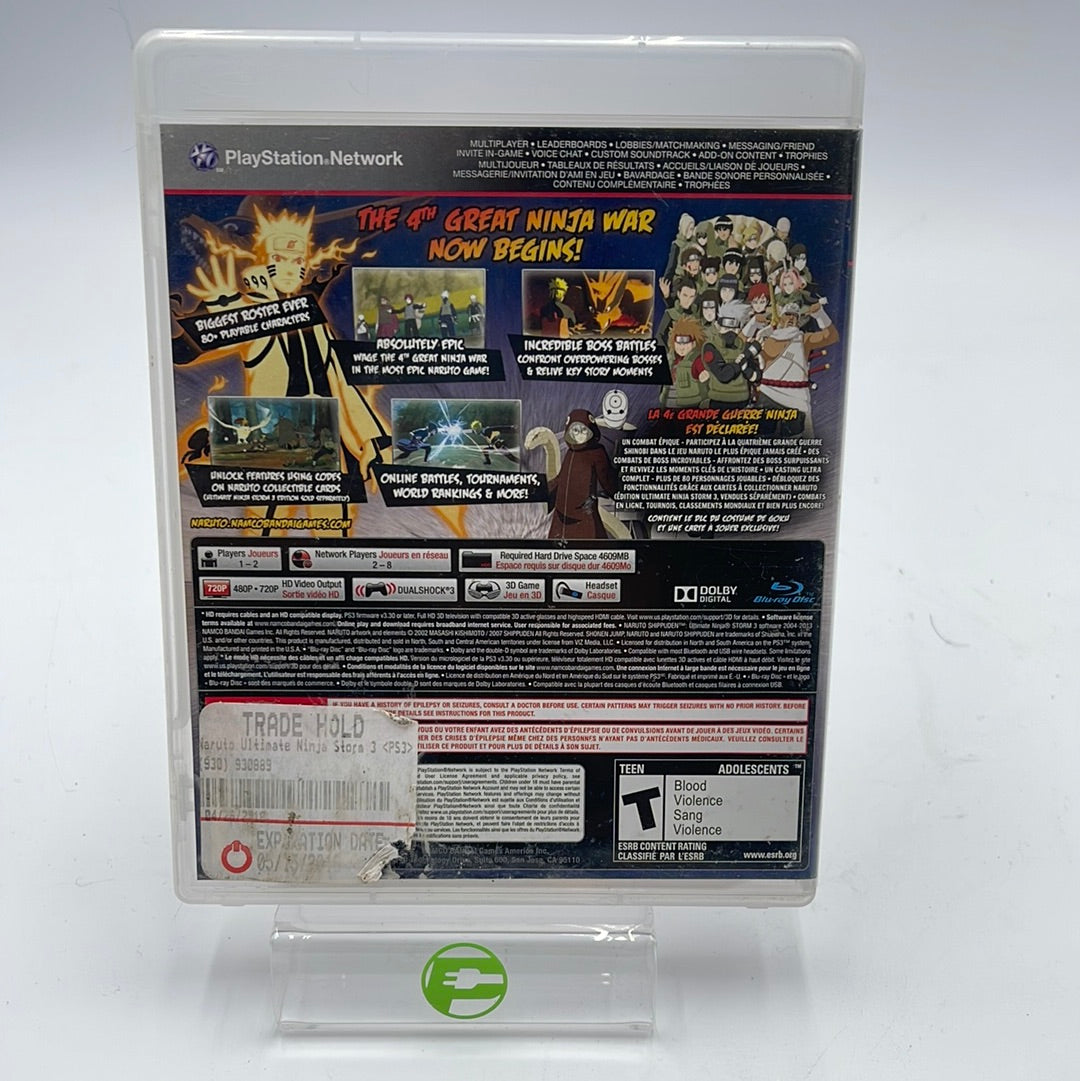 Naruto Shippuden Ultimate Ninja Storm 3 (Playstation 3, 2013)
