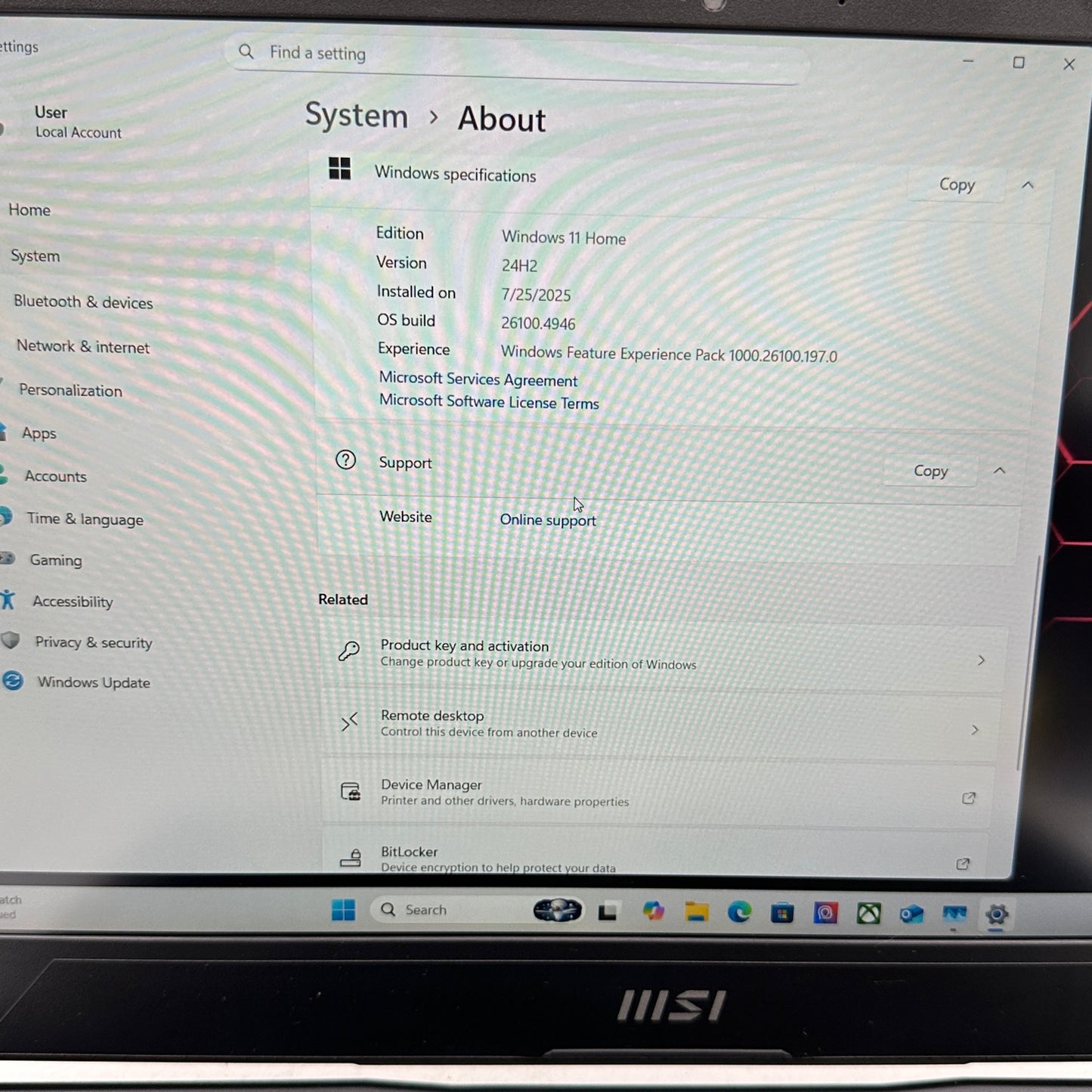 MSI Pulse GL66 12UCK-468 15.6" i7-12650H 2.7GHz 32GB RAM 1TB SSD GeForce RTX3050
