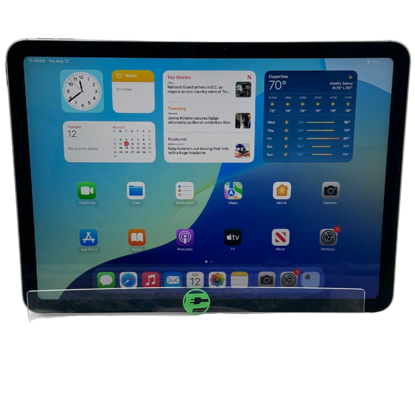 WiFi Only Apple iPad Air 11" M3 128GB Silver MCFV4LL/A Mint