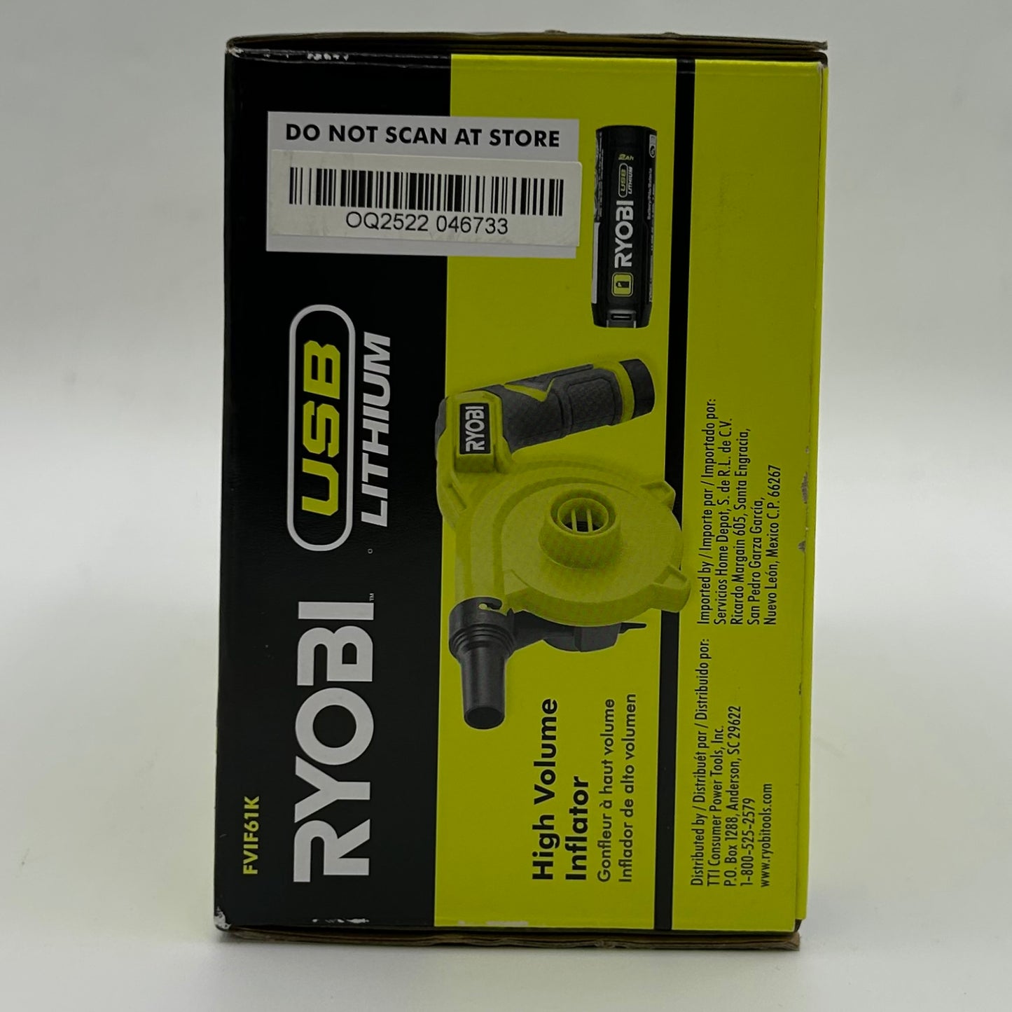 New Ryobi FVIF61K Compact Hard Surface Blower
