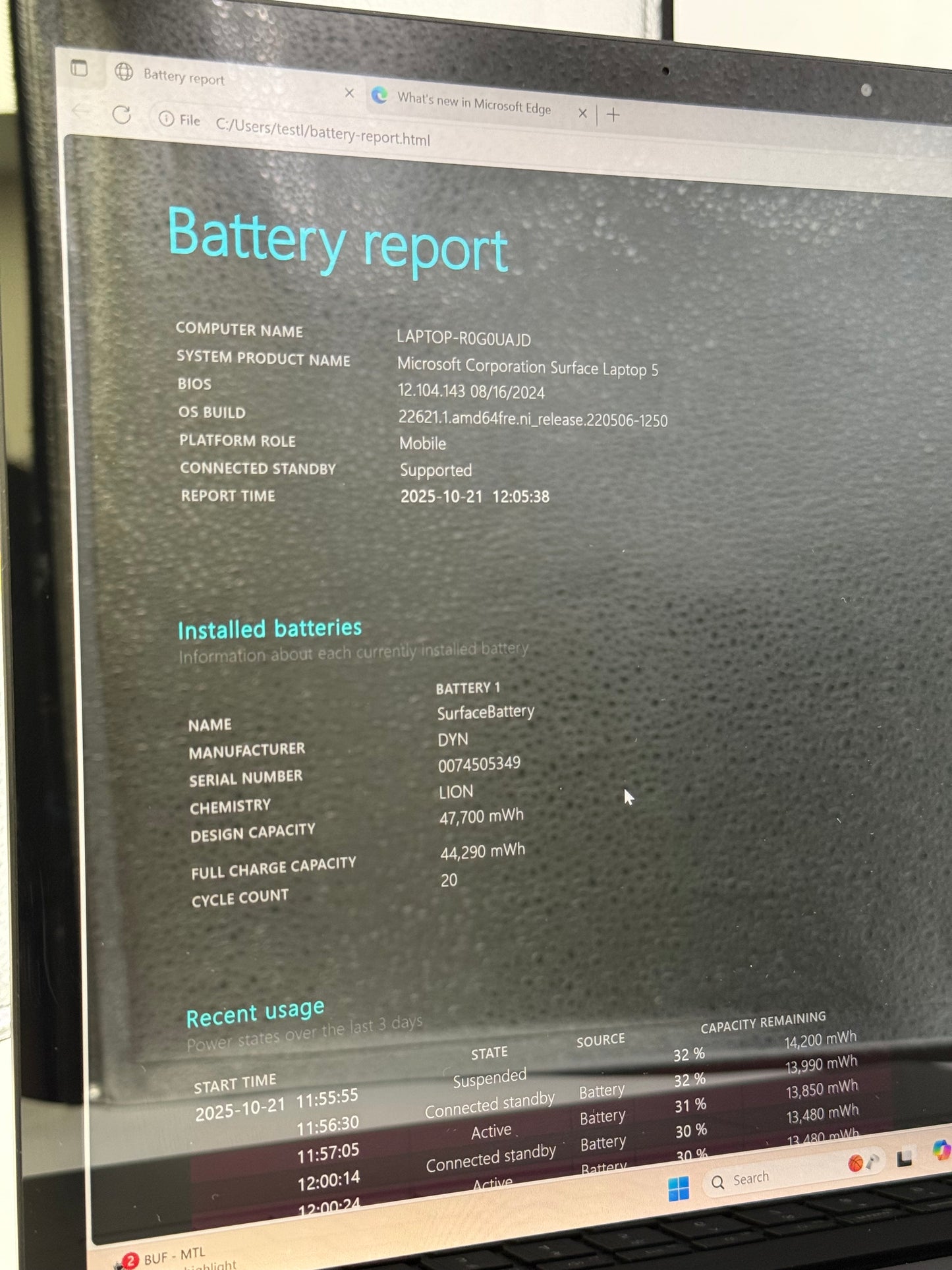 Microsoft Surface Laptop 5 1979 15" i7-1265U 2.7GHz 32GB RAM 1TB SSD