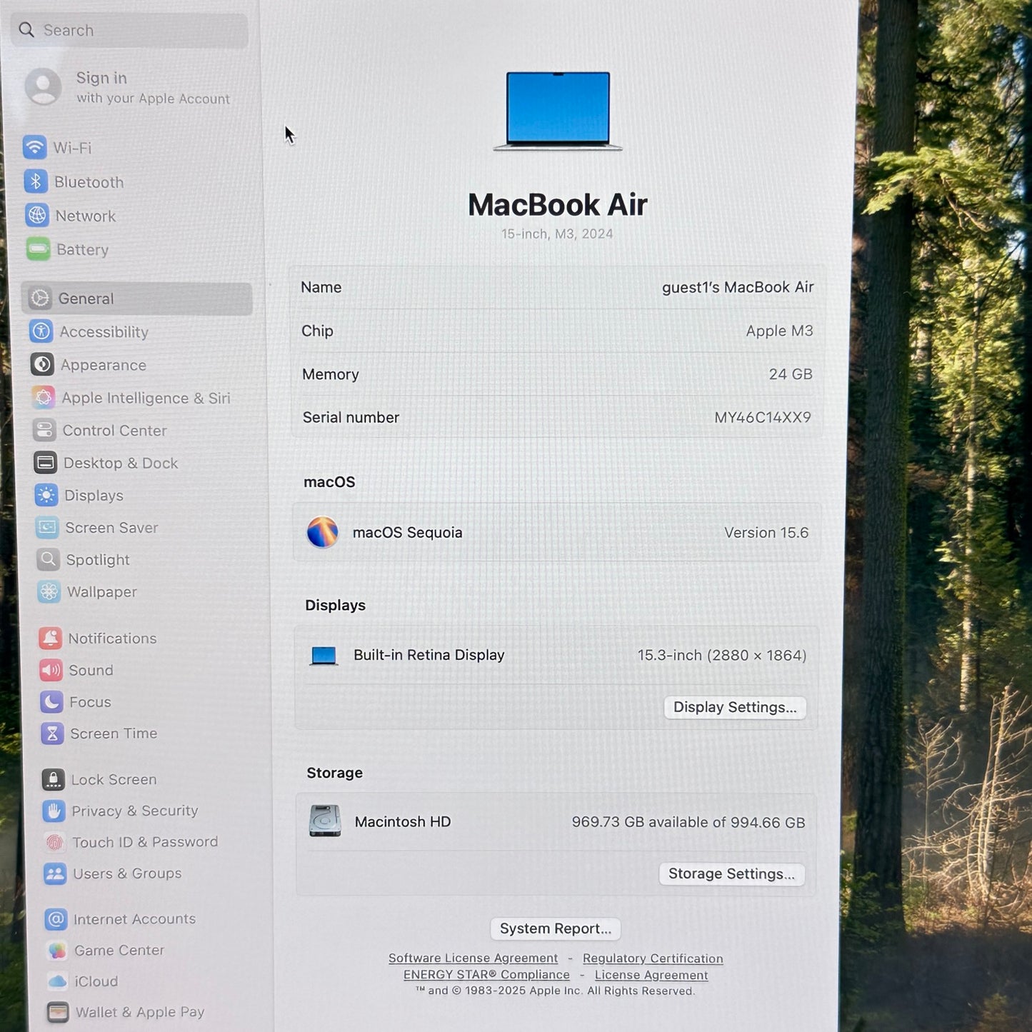 2024 Apple MacBook Air 15.3" M3 10C GPU 4.0GHz 24GB RAM 1TB SSD A3114