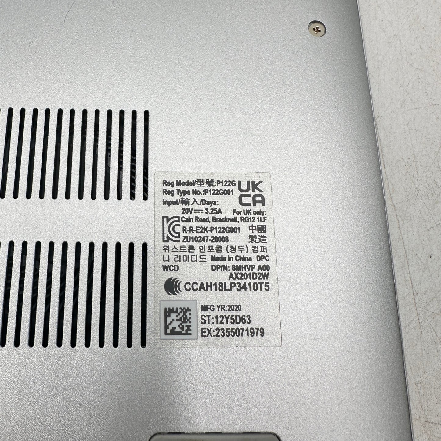 Dell Inspiron 7300 P122G001 13.3" i5-1135G7 2.4GHz 8GB RAM 512GB SSD