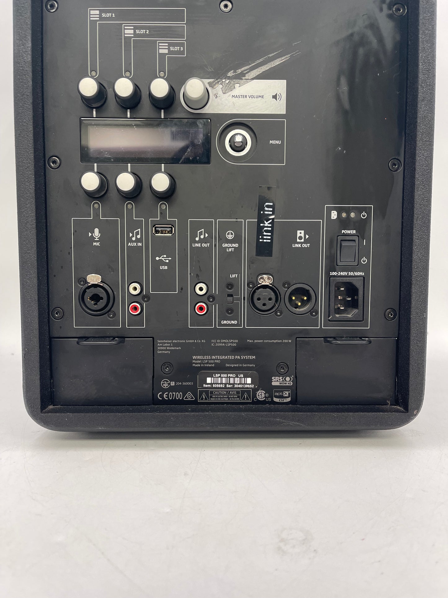 Sennheiser LSP 500 Pro 505692 Portable PA System w/ EW 300 G3 Reciever 505692
