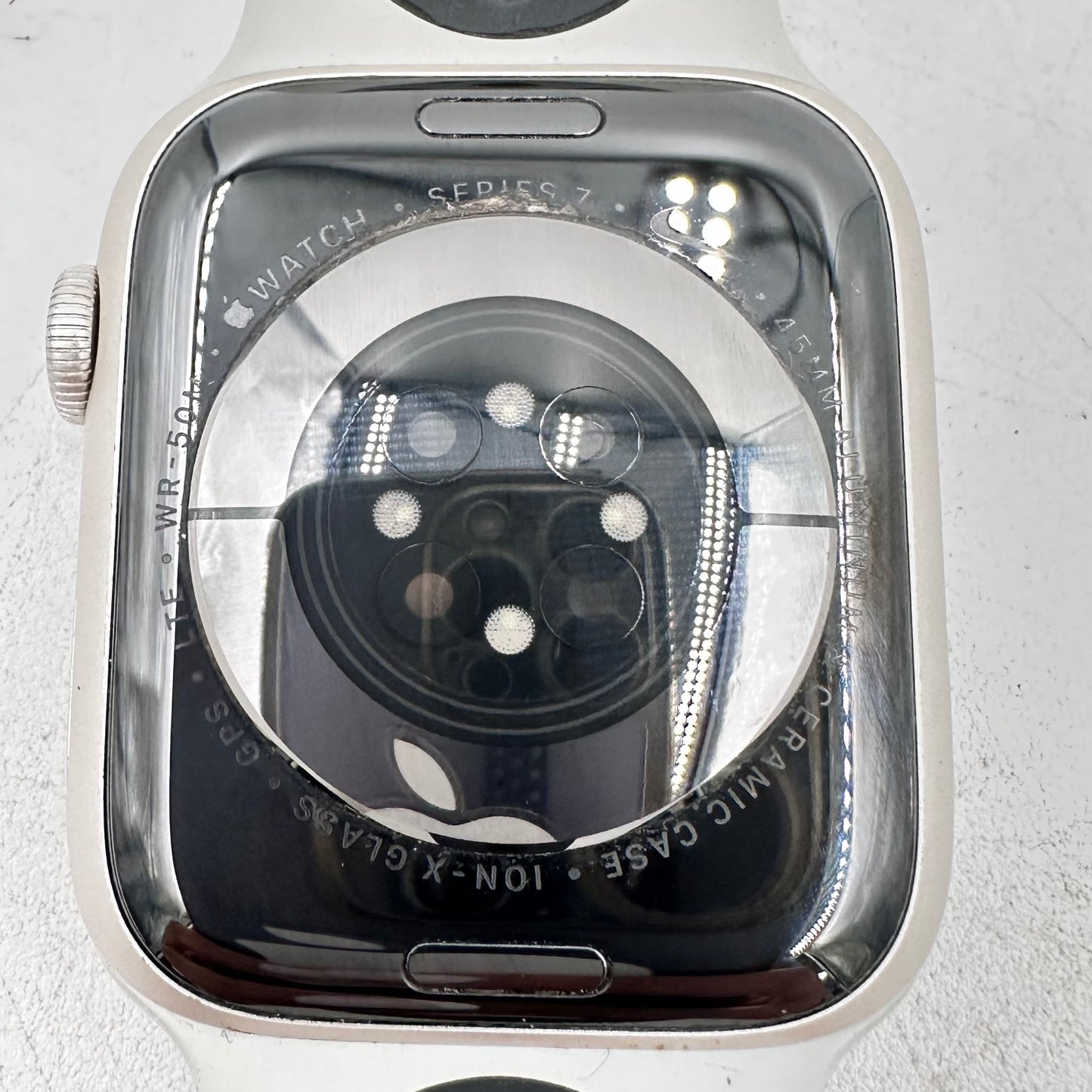 Factory Unlocked Apple Watch Nike Series 7 45MM Starlight Aluminum + Extras READ