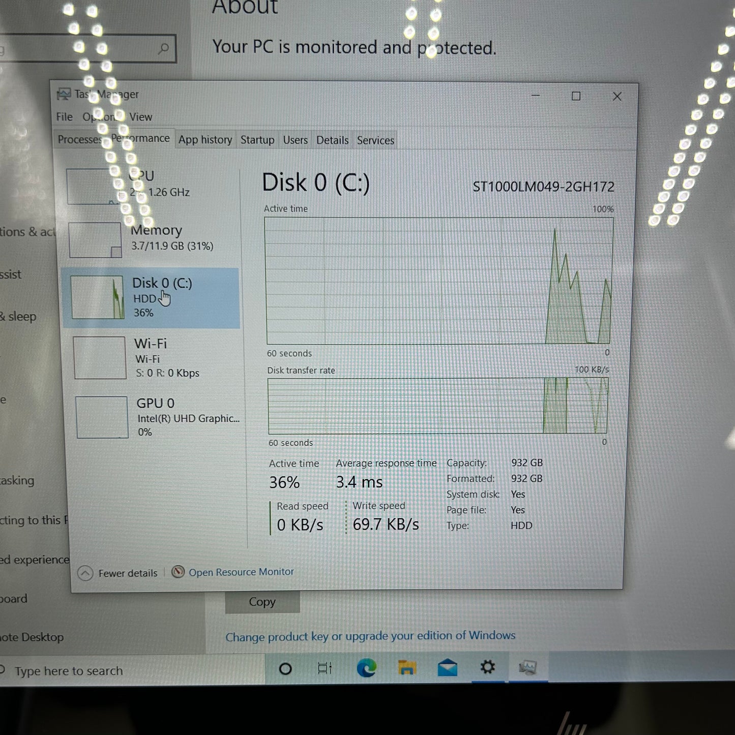 HP Envy x360 15M-BP111DX i5-8250U 1.8GHz 12GB RAM 1TB HDD