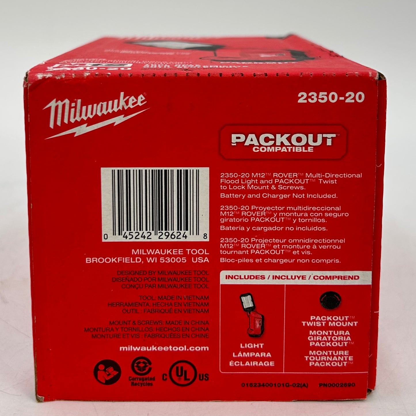 New Milwaukee 2350-20 M12 12V Multi-Directional Flood Light
