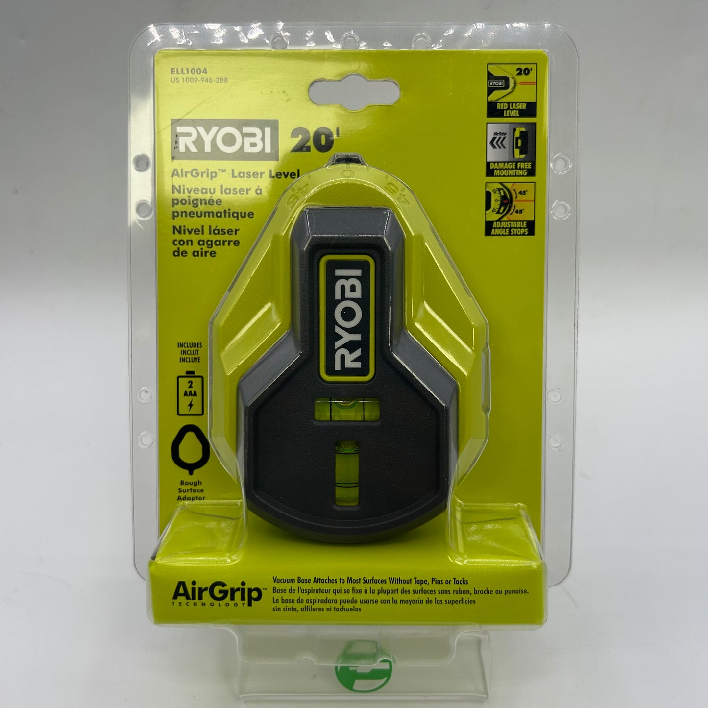 New Ryobi ELL1004 Air Grip Laser Level