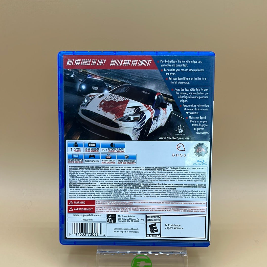 Need for Speed Rivals (Sony PlayStation 4 PS4, 2013)