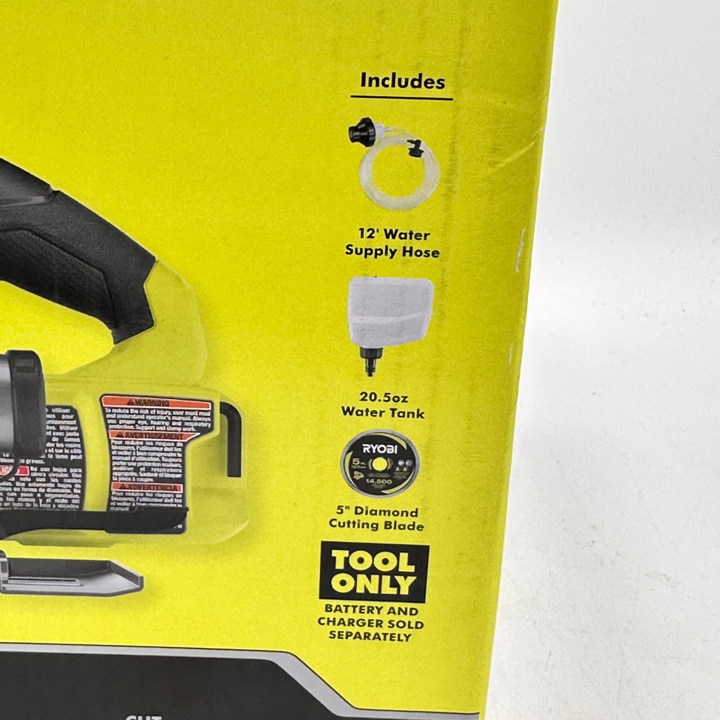New Ryobi PBLHTS01B 18V 18V Brushless 5" Handheld Tile/Masonry Saw