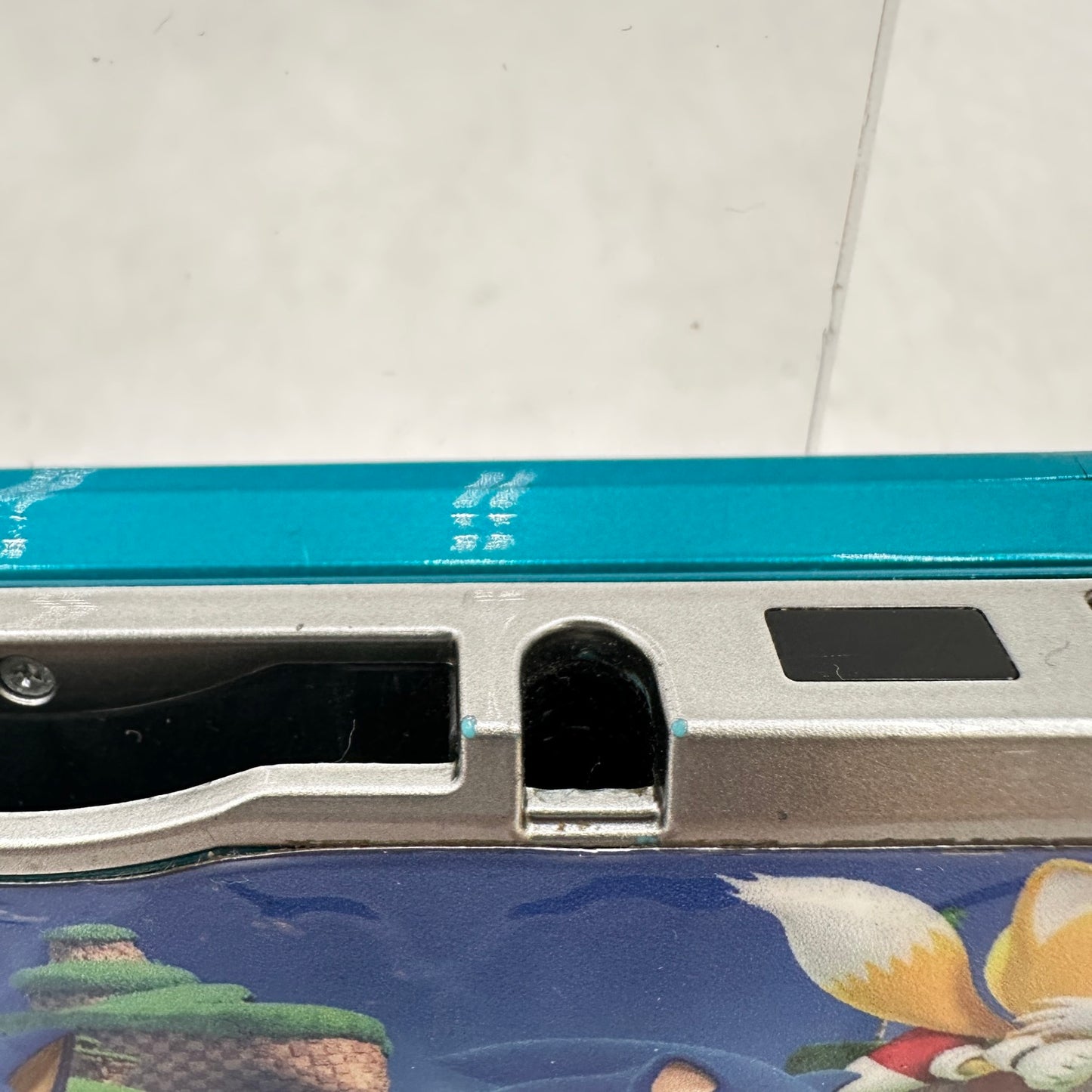 Nintendo 3DS Handheld Game Console Only CTR-001 Aqua Blue (Sonic Sticker)