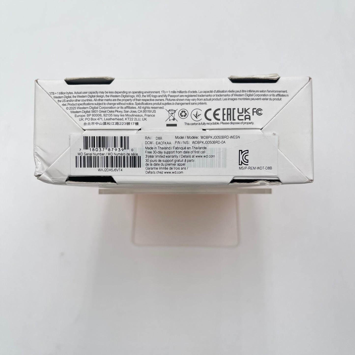 New Western Digital WD Portable My Passport 5TB HDD WDBPKJ0050BRD-WESN