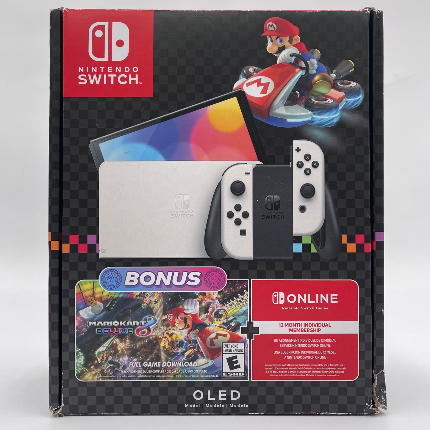 Nintendo Switch OLED Video Game Console HEG-001 Red/Blue
