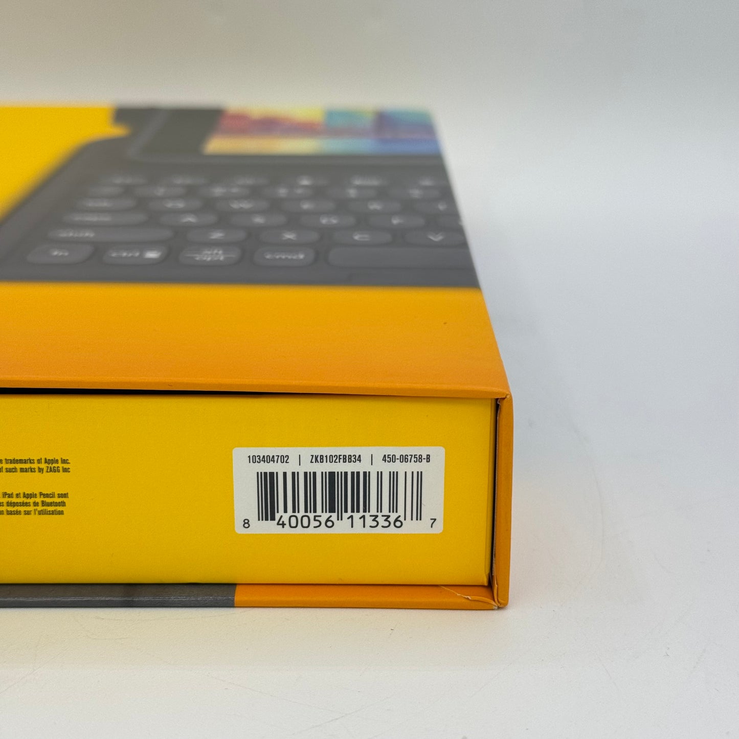 New Zagg Pro Keys Bluetooth Detachable Keyboard Case For iPad 8th Gen