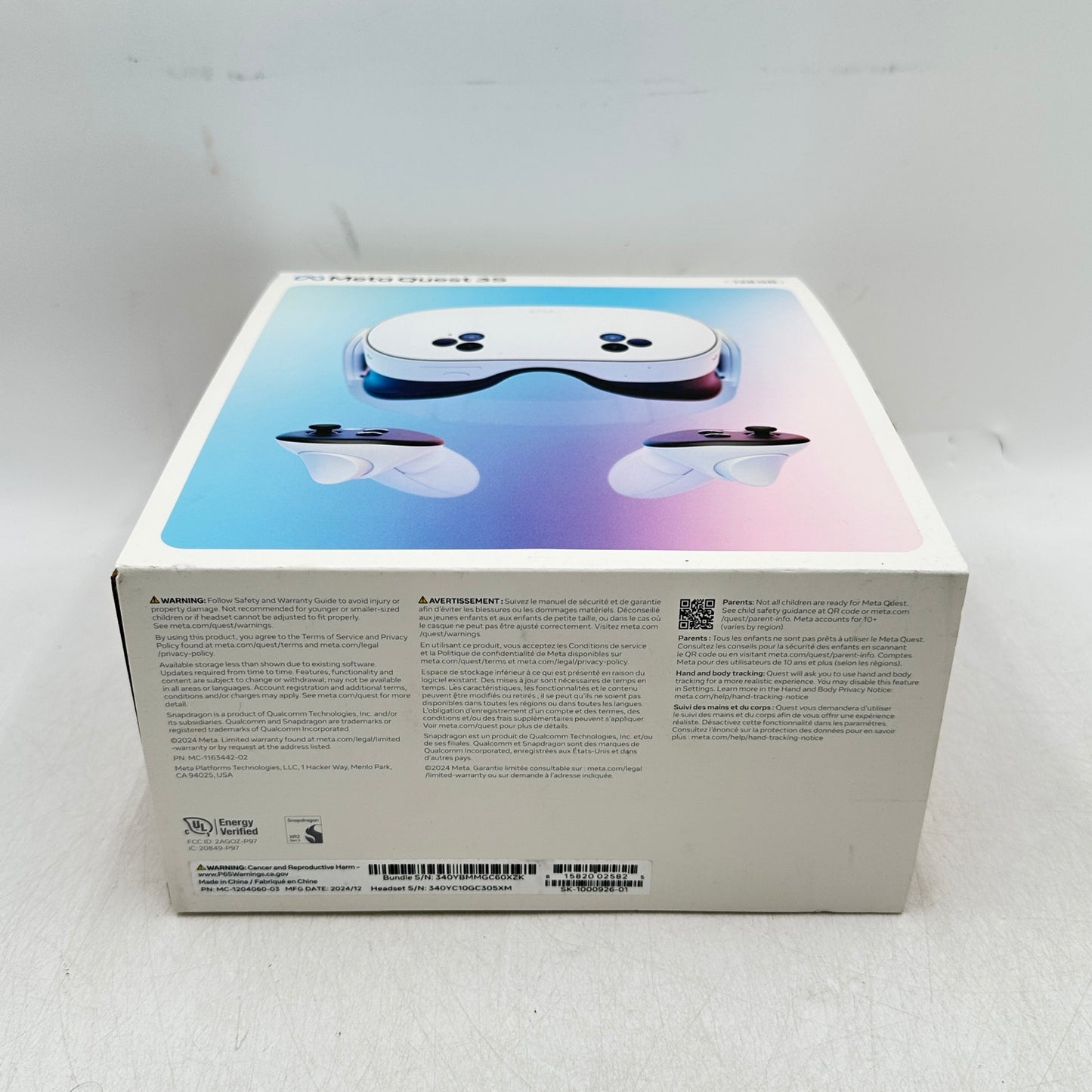 Meta Quest 3S 128GB Standalone All-in-One VR Headset SK-1000926-01