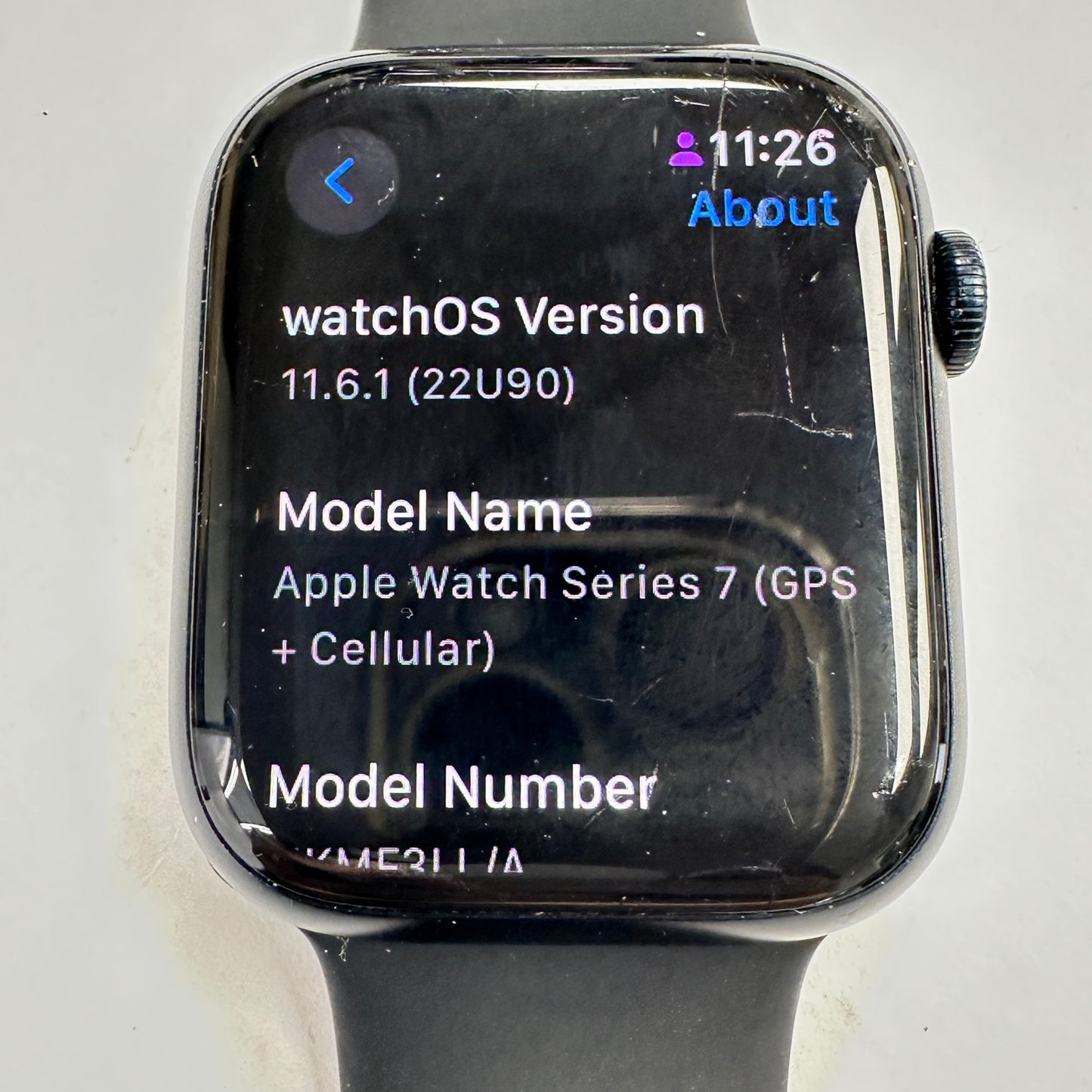 Unlocked Apple Watch Series 7 45MM Midnight Aluminum Black Sport Band MKMF3LL/A