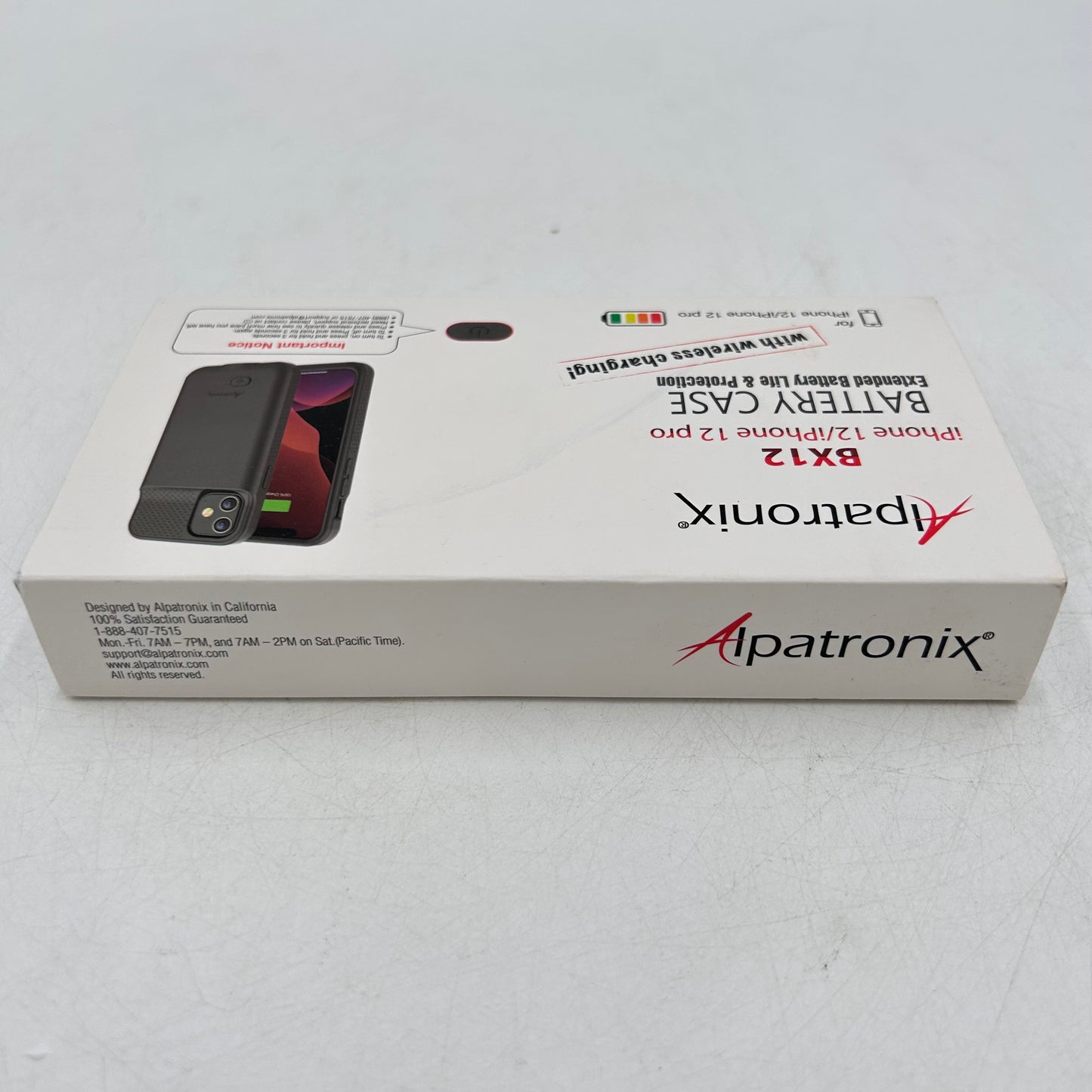 New Alpatronix BX12 Black Battery Case for iPhone 12,for iPhone 12 Pro