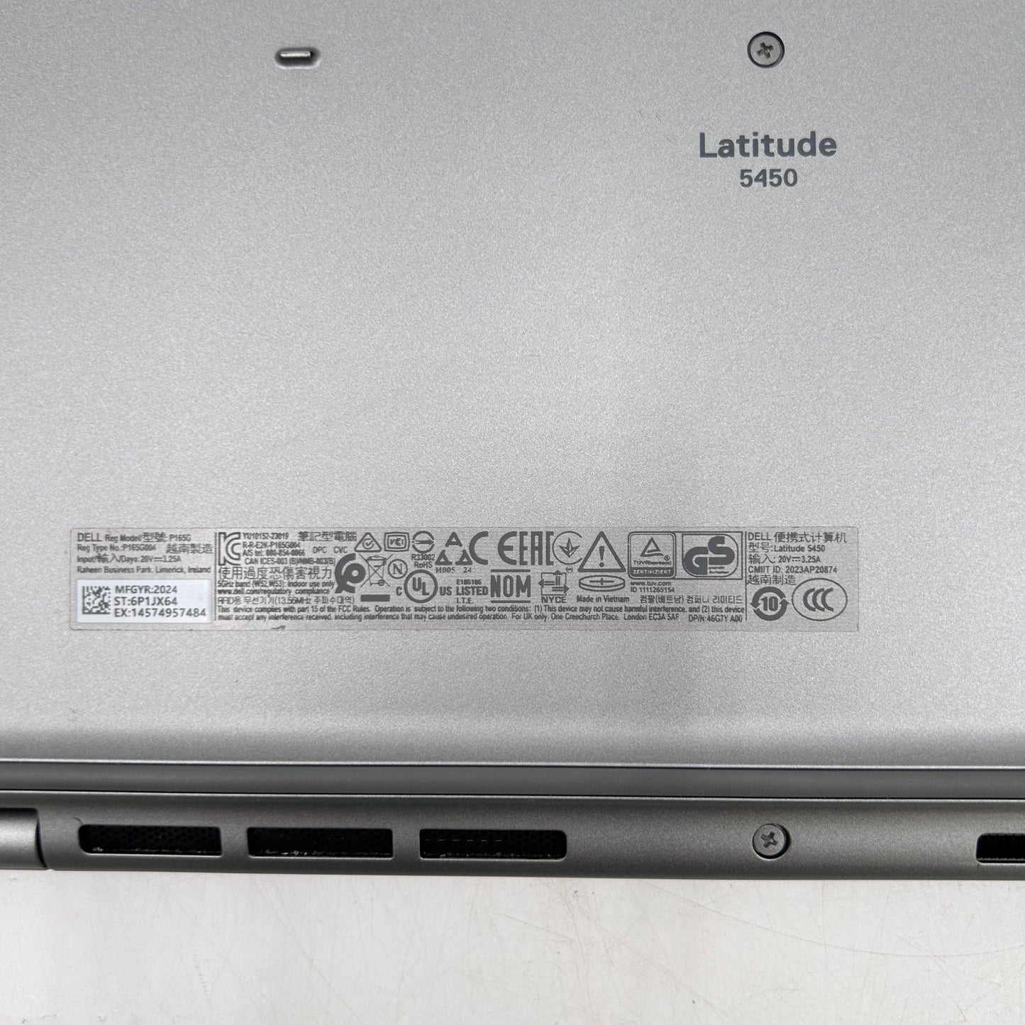Dell Latitude 5450 14" Core Ultra 7 165U 1.7GHz 32GB RAM 512GB SSD
