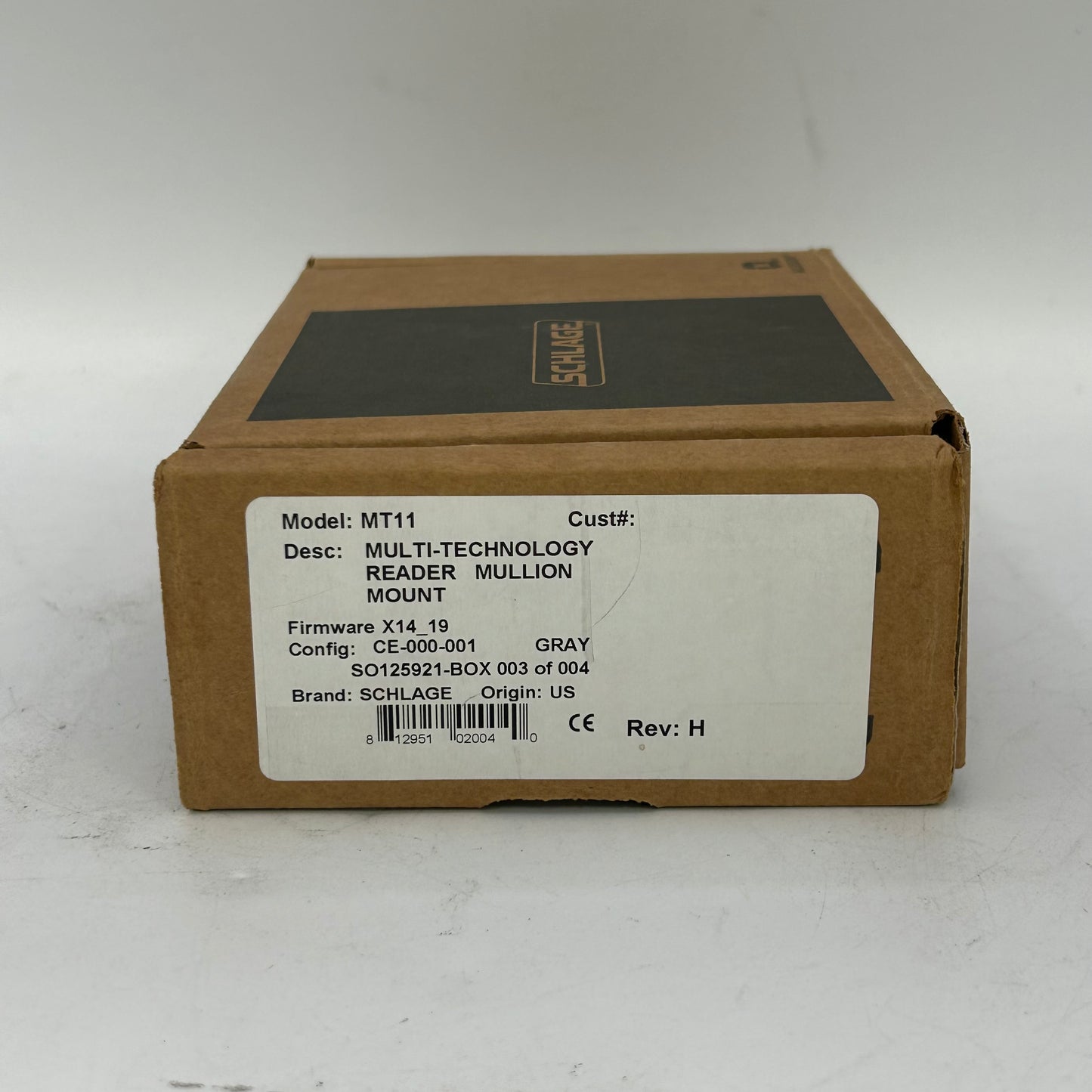 New Open Box Schlage MT11 Multi-Technology Reader Mullion Mount T-500W