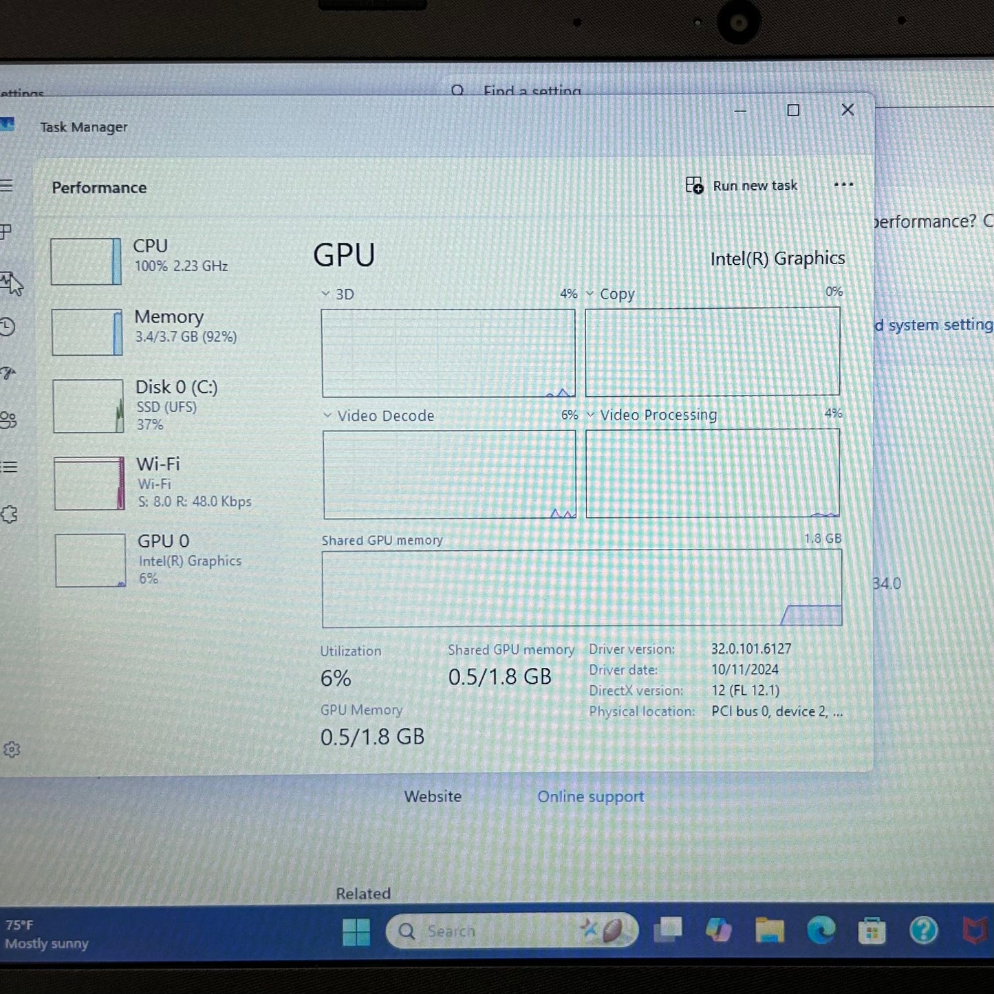 HP 14‑dq6013dx 14" N150 800MHz 4GB RAM 128GB
