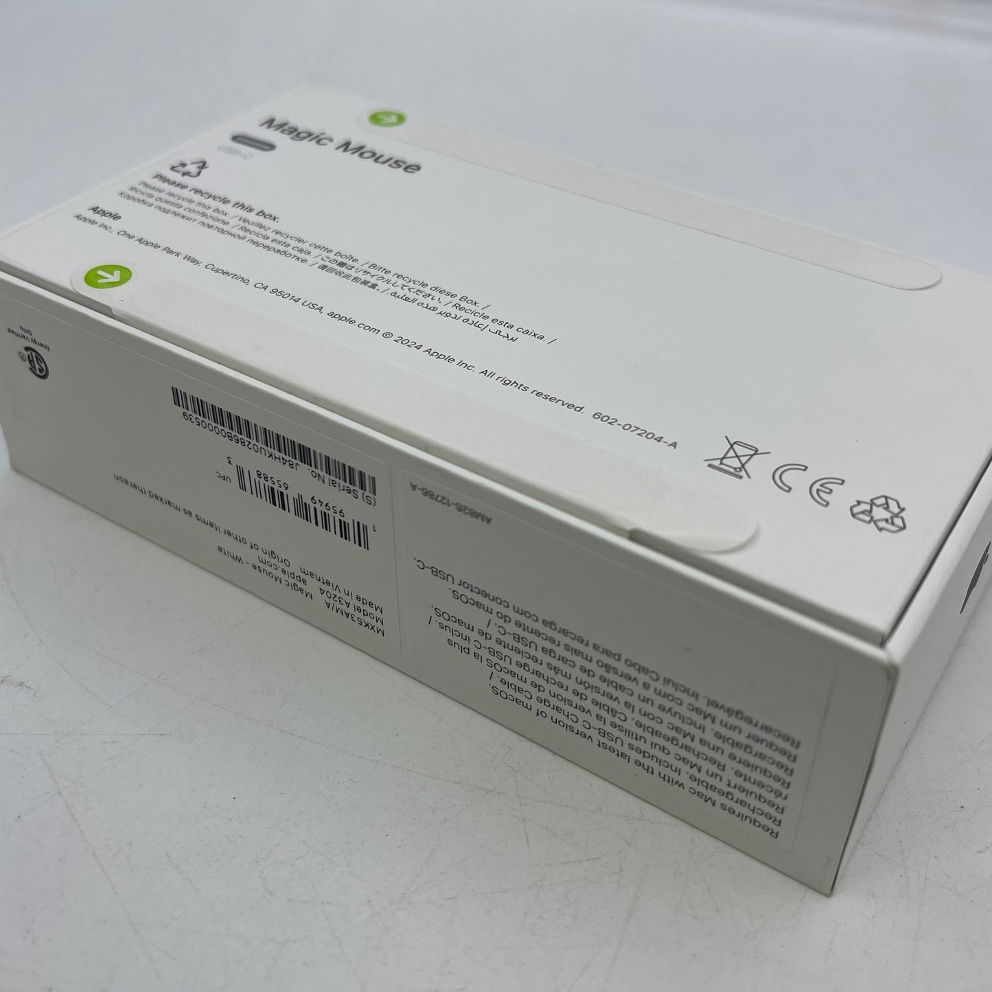 New Apple Magic Mouse (USB-C) A3204 White