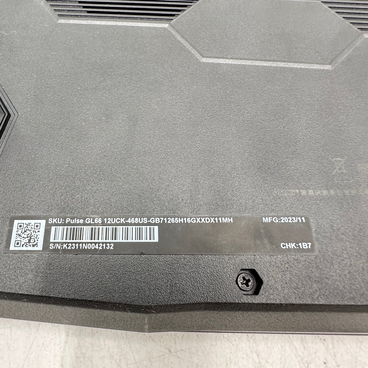 MSI Pulse GL66 12UCK-468 15.6" i7-12650H 2.7GHz 32GB RAM 1TB SSD GeForce RTX3050