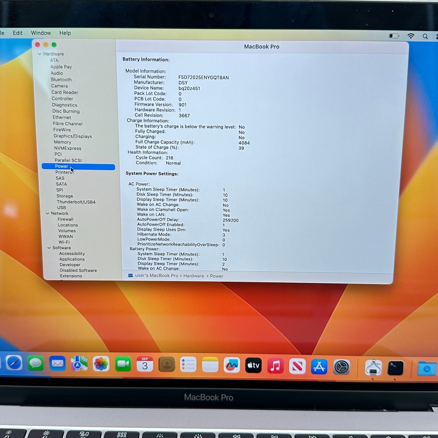 2017 Apple MacBook Pro 13.3" i5 2.3GHz 8GB RAM 128GB SSD Space Gray A1708