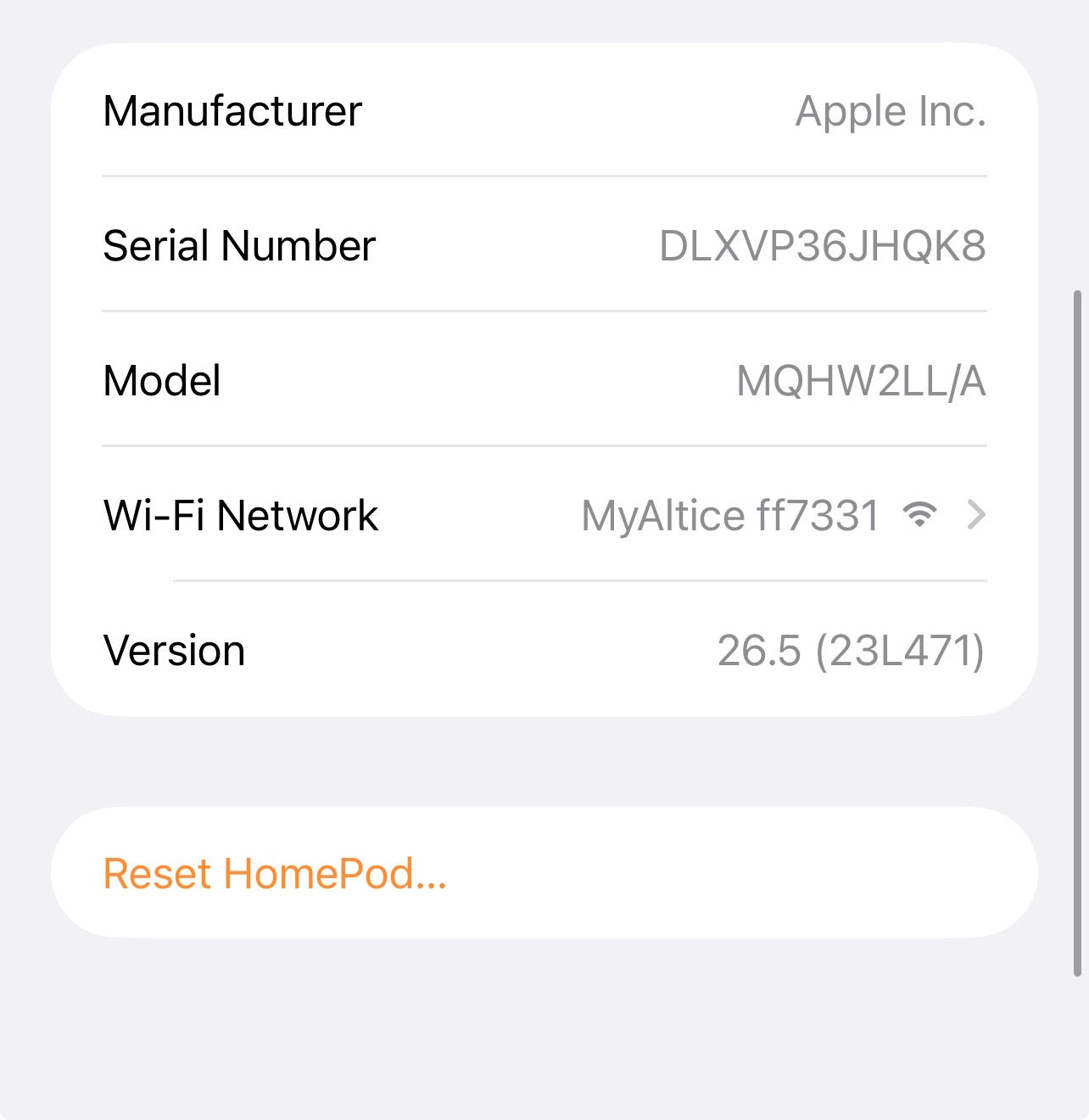 Apple HomePod 1st Gen Black MQHW2LL/A Smart Speaker